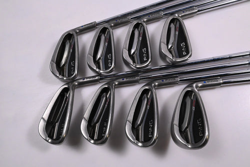 Ping G25 Irons / 4-PW+SW / Purple/Blue Dot / Regular Flex Ping CFS Steel Shafts