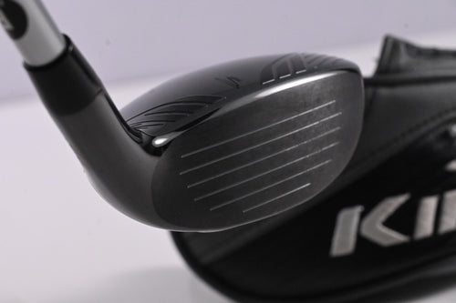Left Hand Cobra King F8 #4 Hybrid / 22 Degree / Regular Flex Rogue Pro 75 Shaft