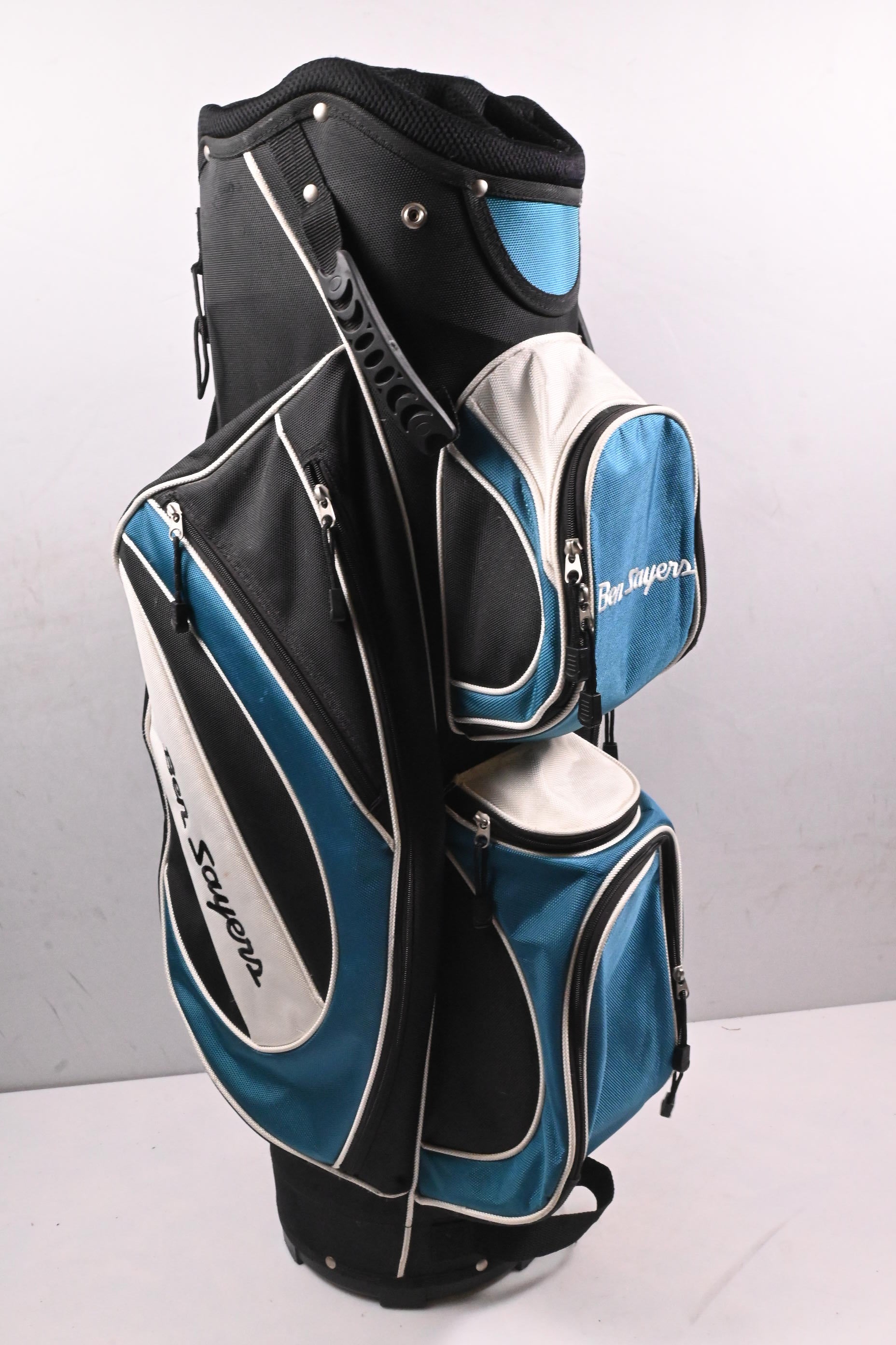 Ben Sayers Cart Bag / 14-Way Divider / Black, White