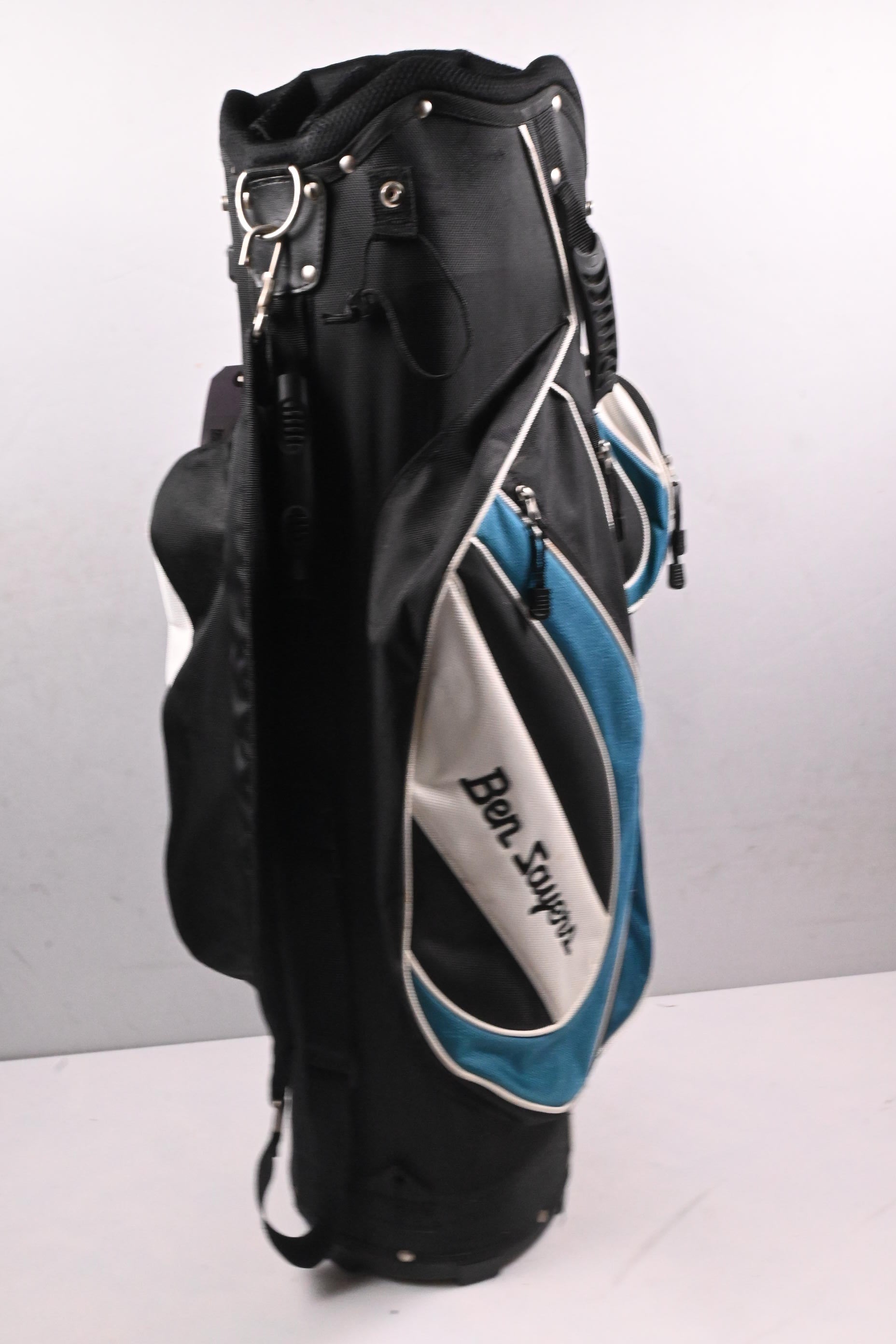Ben Sayers Cart Bag / 14-Way Divider / Black, White