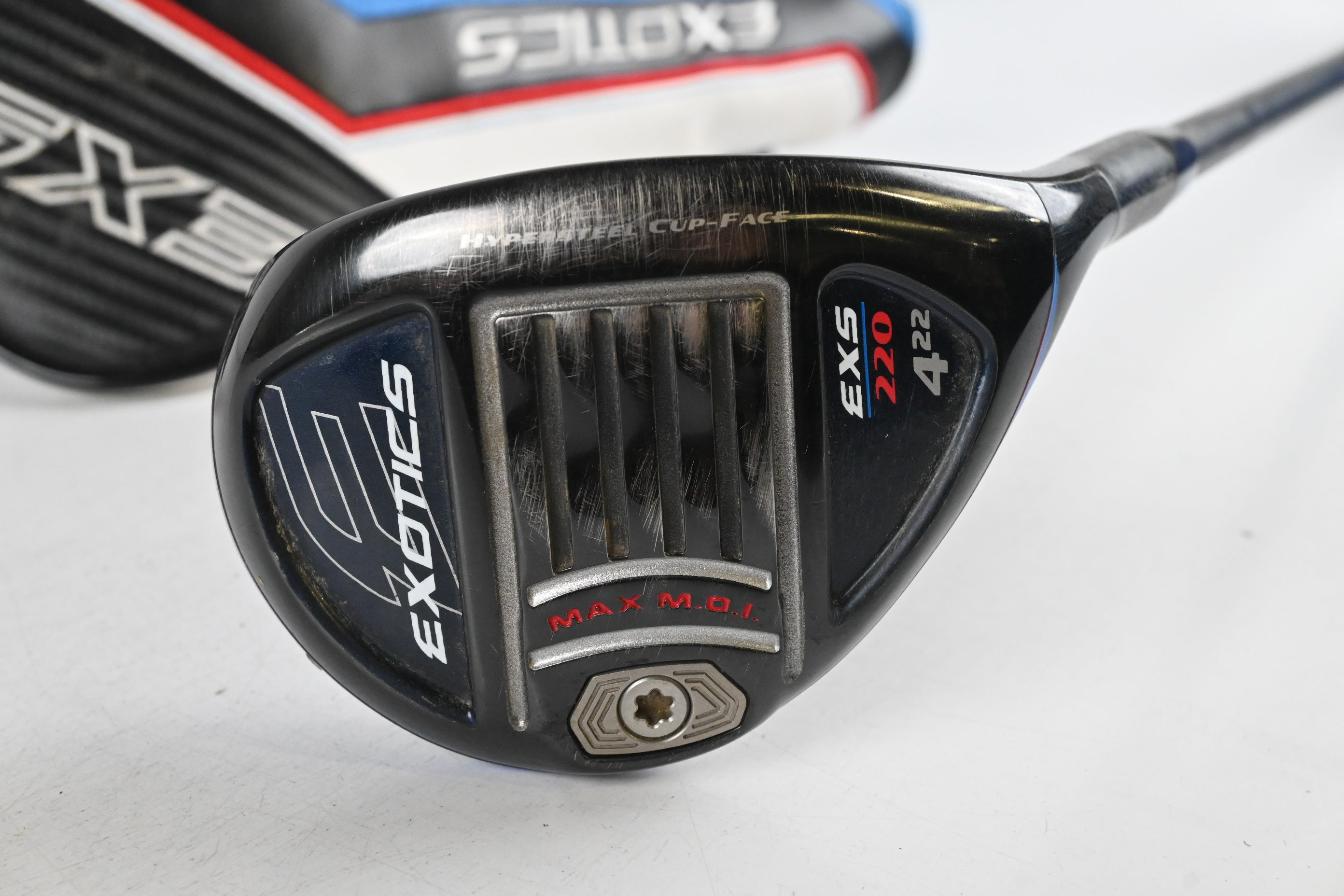 Tour Edge EXS 220 #4 Hybrid / 22 Degree / Regular Flex KBS TGI 70 Shaft