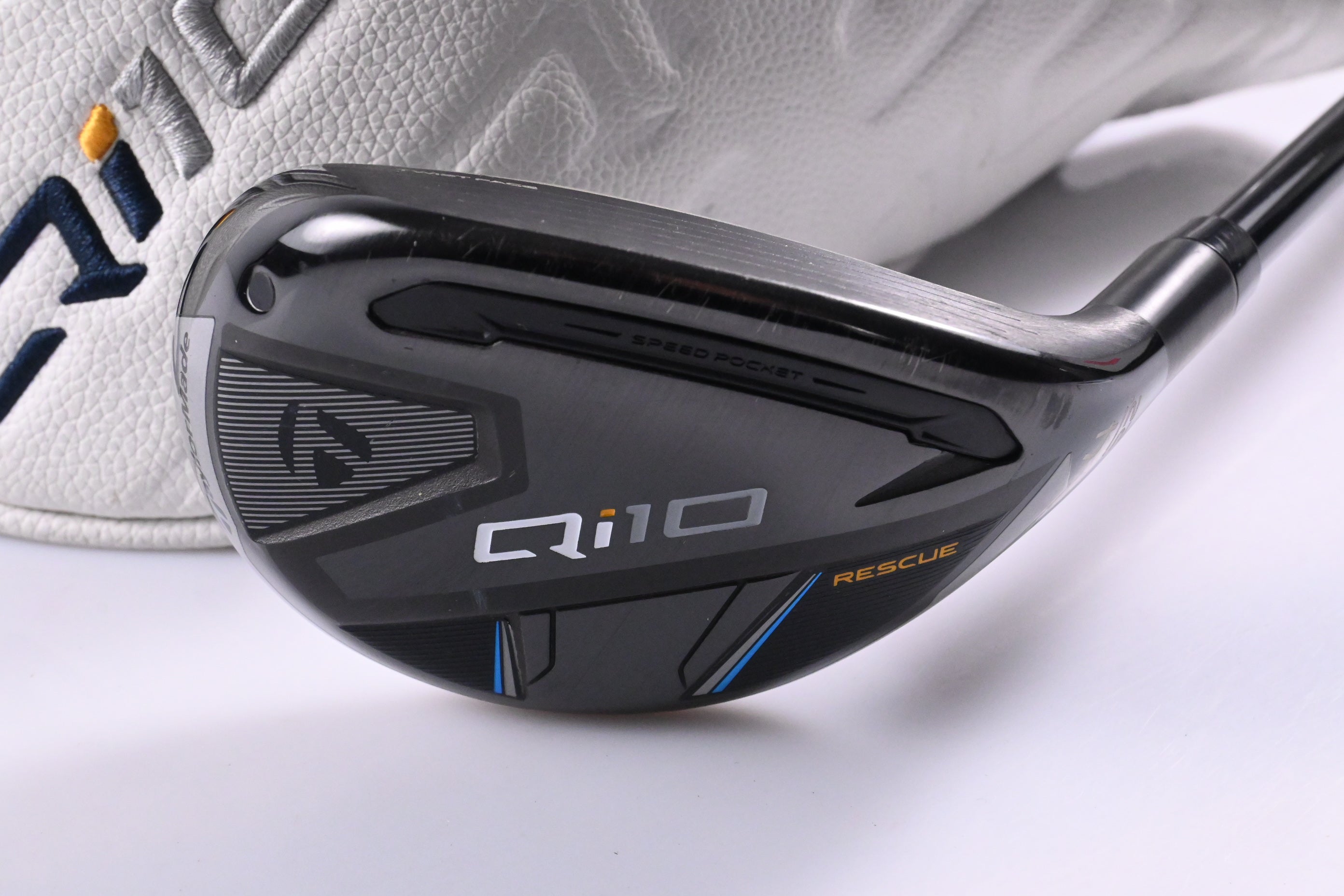 Taylormade Qi10 #4 Hybrid / 22 Degree / Stiff Flex Ventus TR Blue 7 Shaft