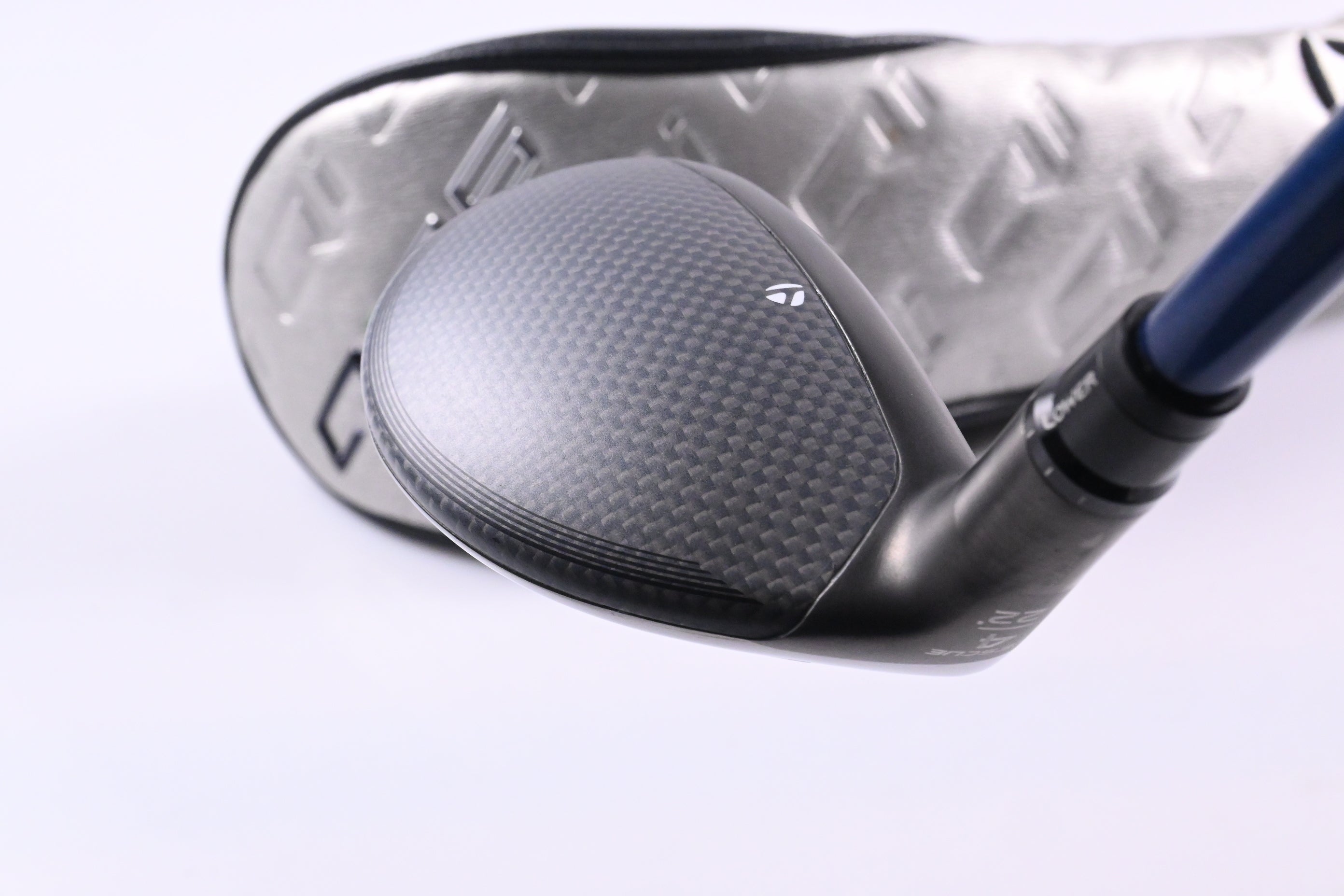 Left Hand Taylormade Qi35 #4 Hybrid / 22 Degree / Stiff Flex Tour AD HY-85 Shaft