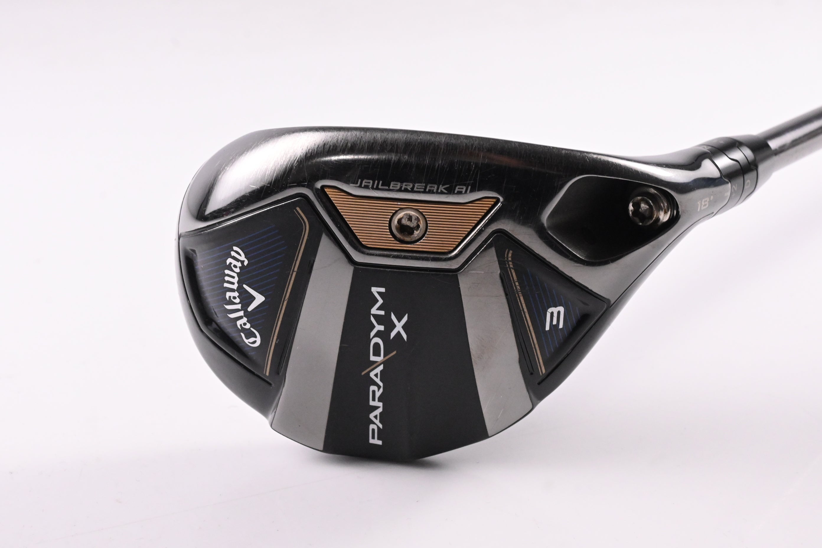 Callaway Paradym X #3 Hybrid / 18 Degree / Regular Flex Helium Black 601 F3