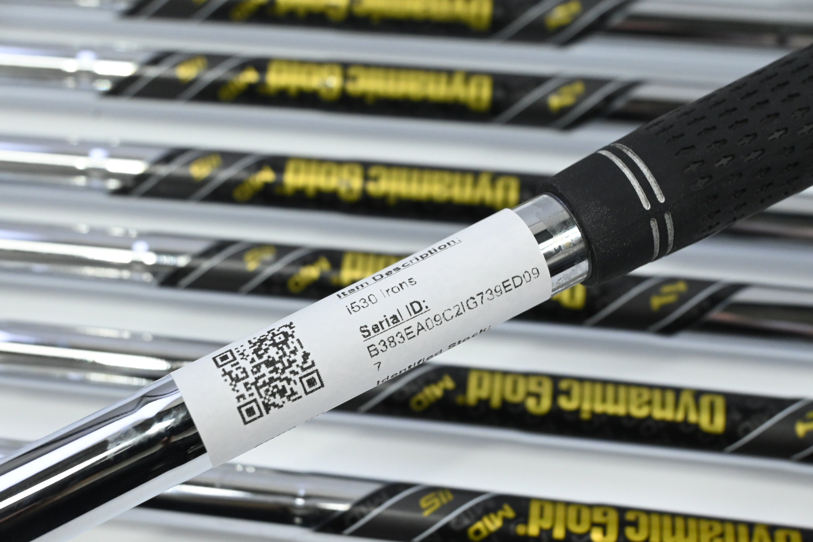 Ping i530 Irons / 4-PW+UW / Green Dot / Stiff Flex Dynamic Gold 115 S300 Shafts