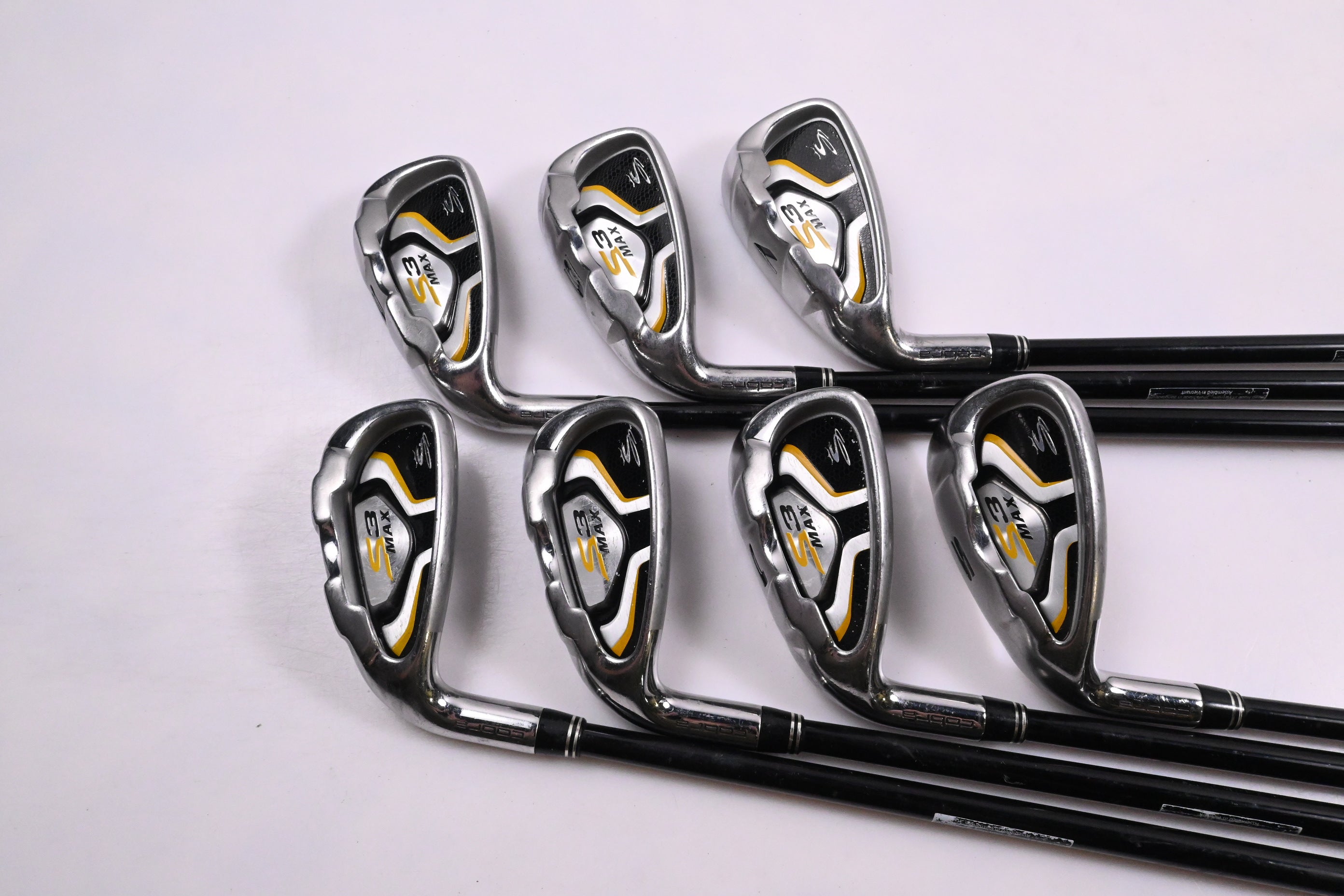 Left Hand Cobra S3 Max Irons / 5-PW+SW / Regular Flex UST IHS 65 Shaft
