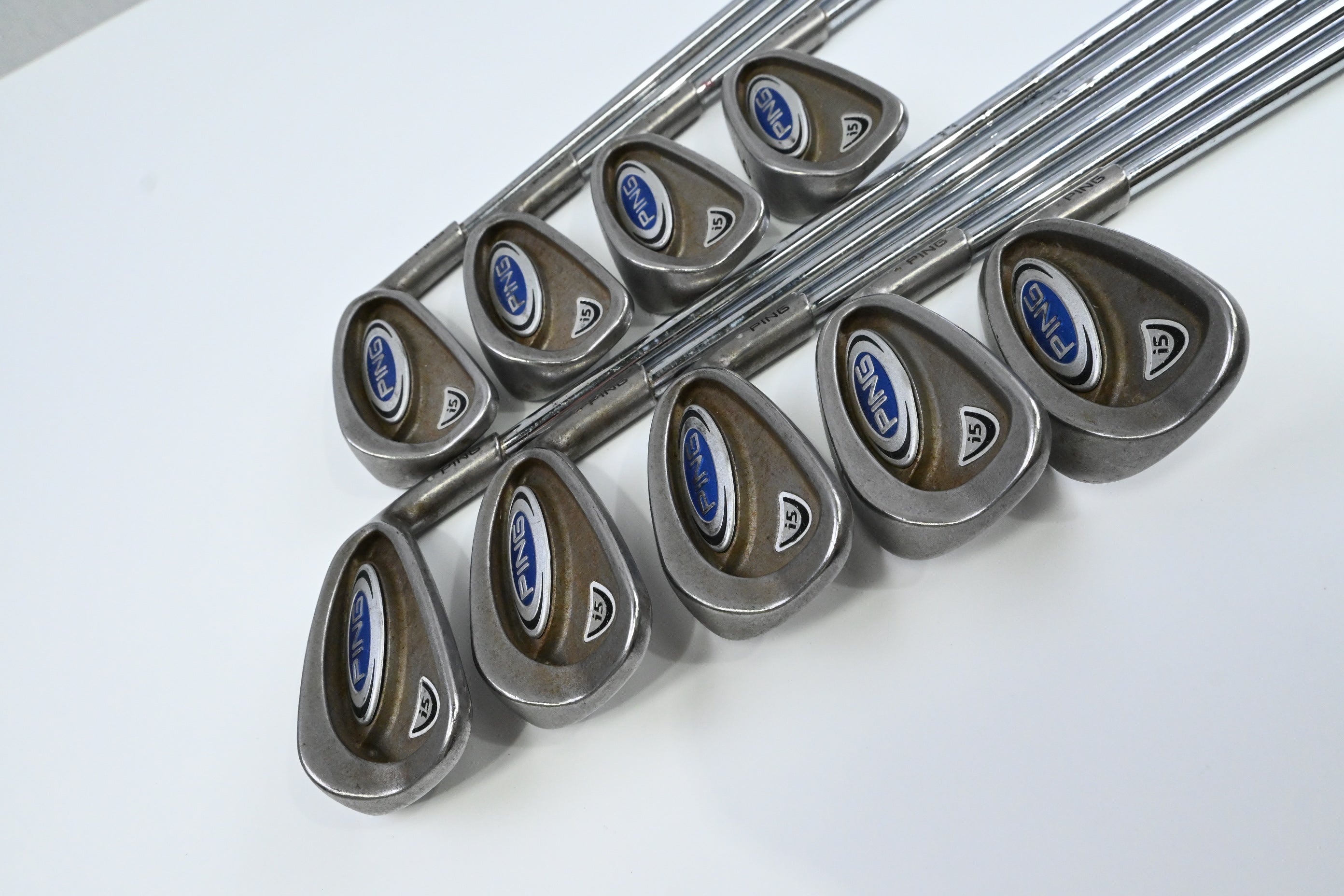Ping i5 Irons / 3-PW+SW / Silver Dot / Regular Flex Ping Steel Shafts