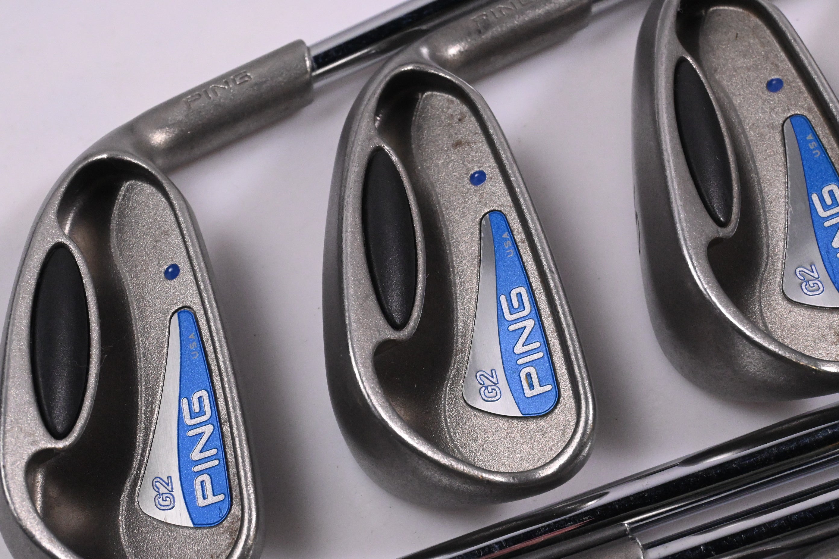 Ping G2 HL Irons / 3-PW+SW / Blue Dot / Regular Flex Steel Shafts