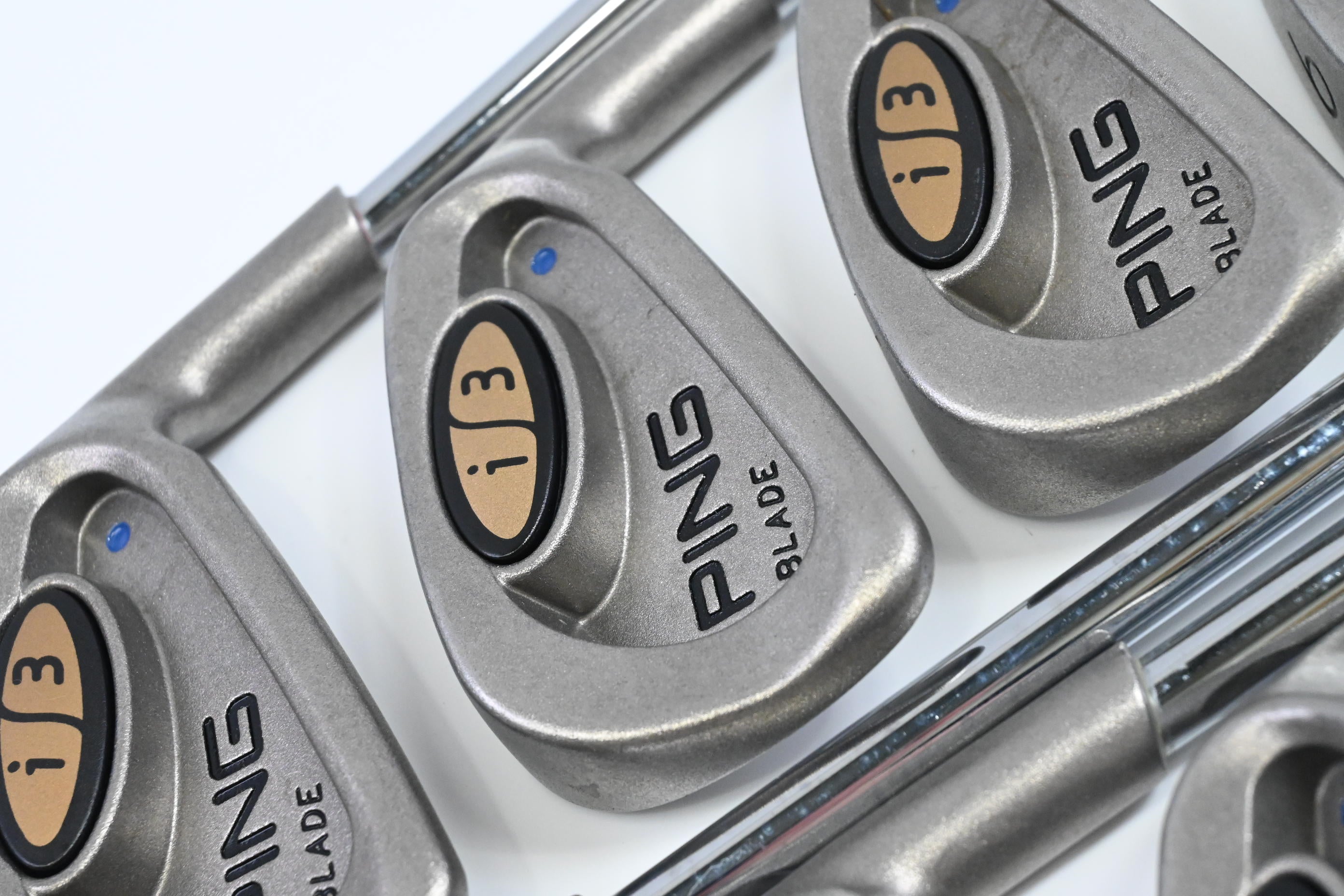 Ping i3 Irons / 3-PW+SW / Blue Dot / Stiff Flex Ping JZ Cushin Shafts