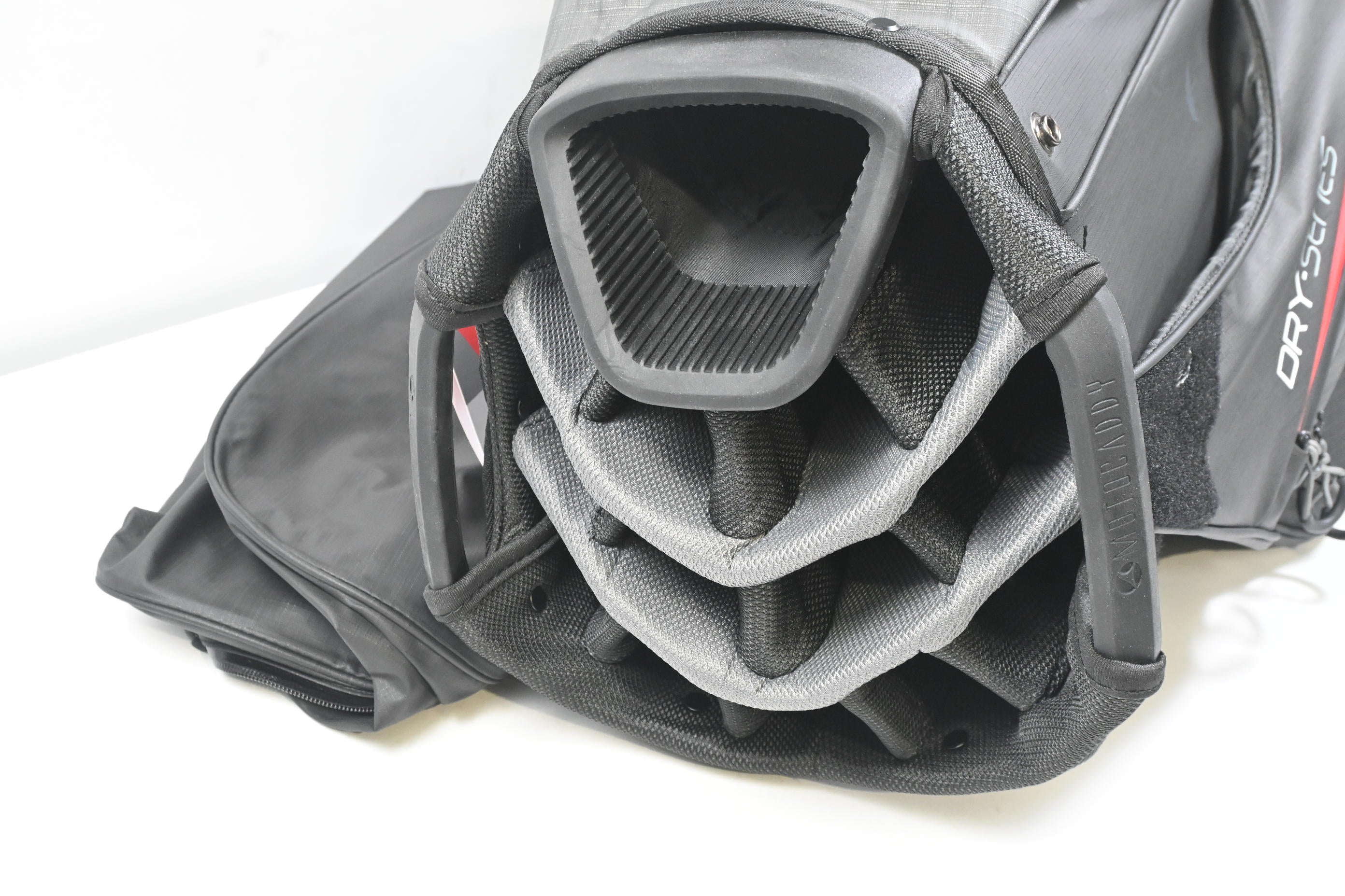 Motocaddy Dry Series Cart Bag / 14-Way Divider / Black, Grey & Red