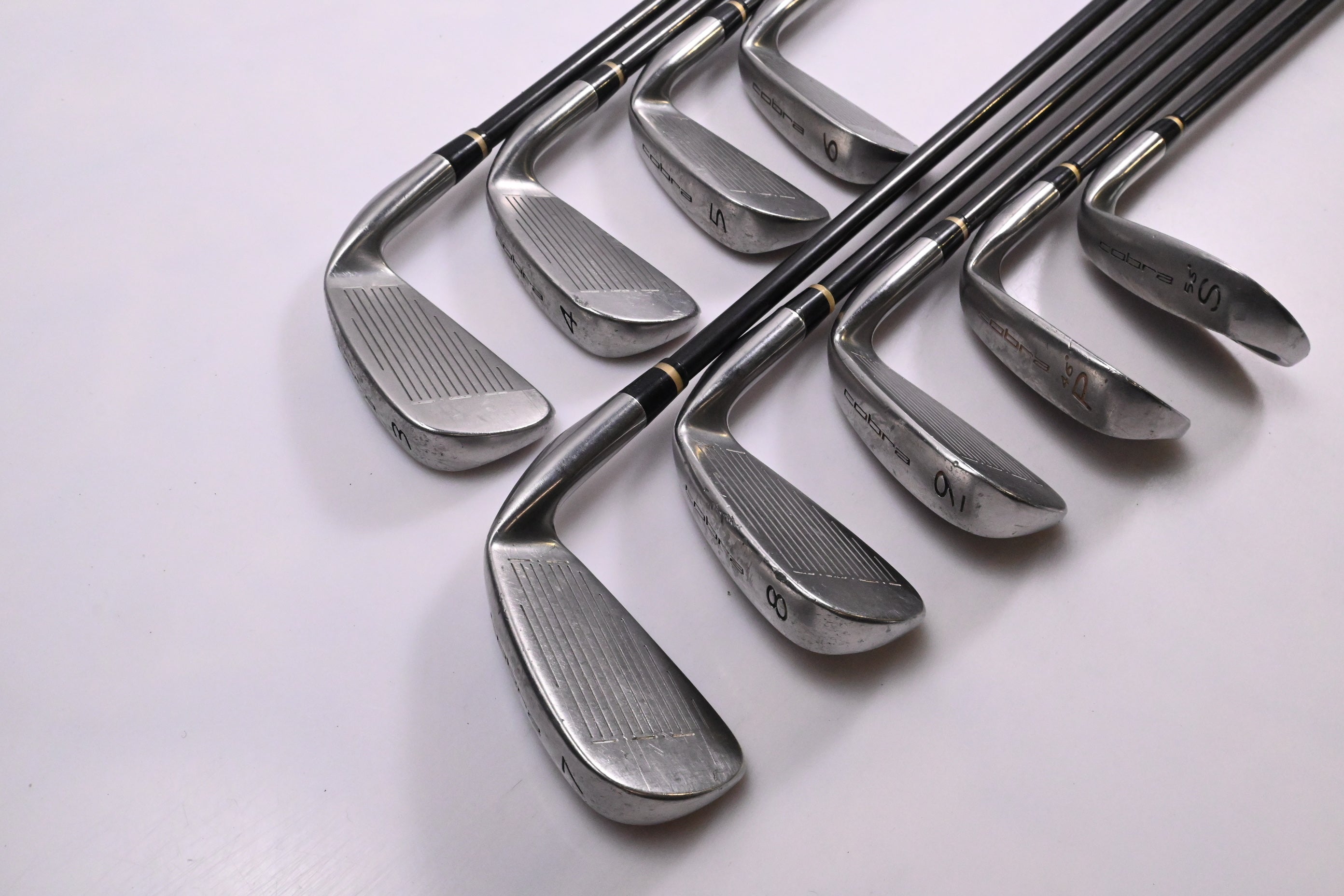 Left Hand King Cobra Gravity Back Irons / 3-PW+SW / Regular Flex Cobra Shafts