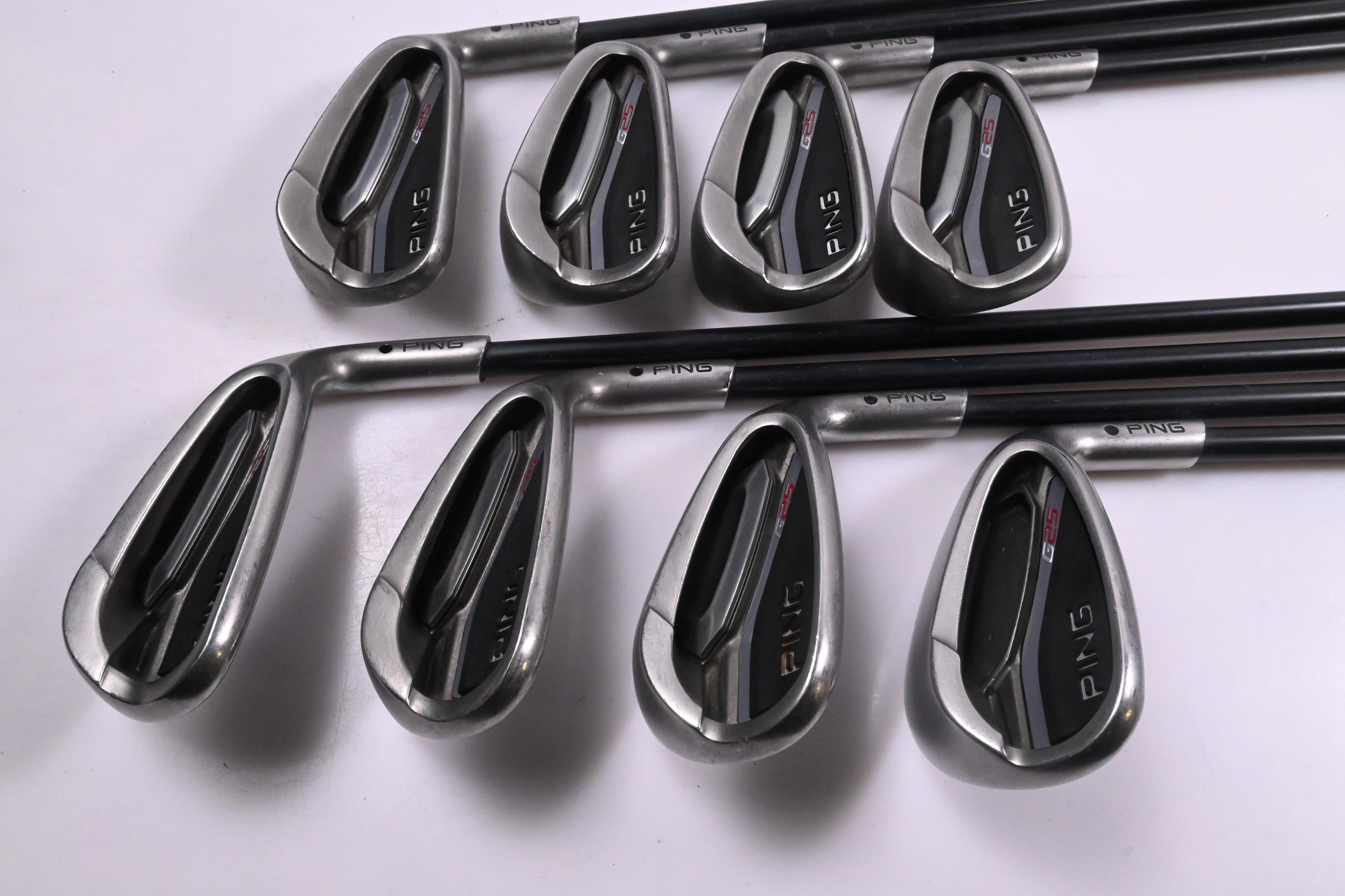 Ping G25 Irons / 6-PW+GW+SW+LW / Black Dot / Senior Flex Ping TFC 189 Shafts