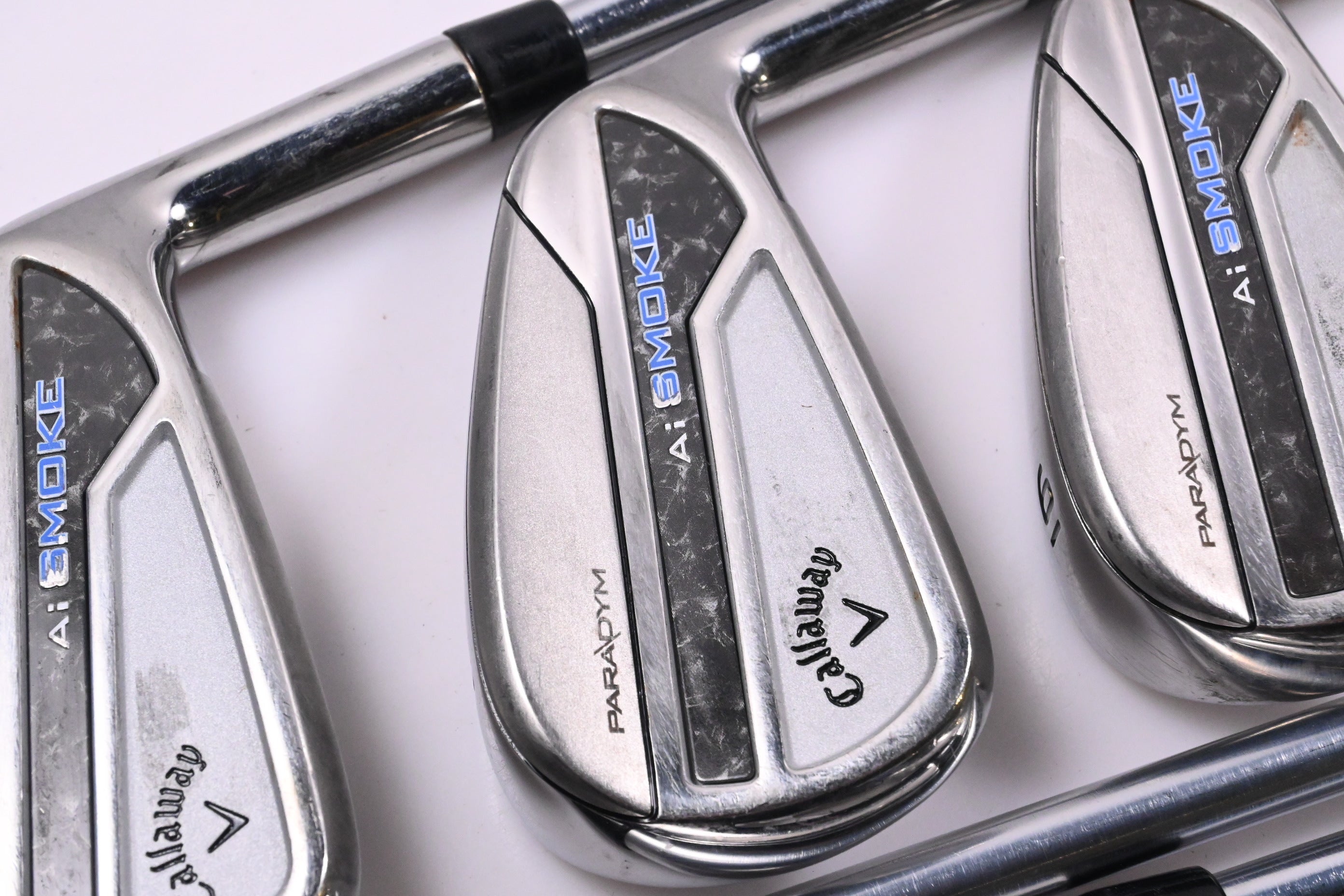 Callaway Paradym Ai Smoke Irons / 4-PW / Stiff Flex Project X IO 110 Shaft