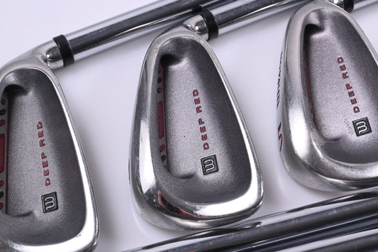Wilson Deep Red Irons / 3-PW+SW / Regular Flex Fat Wilson Shafts