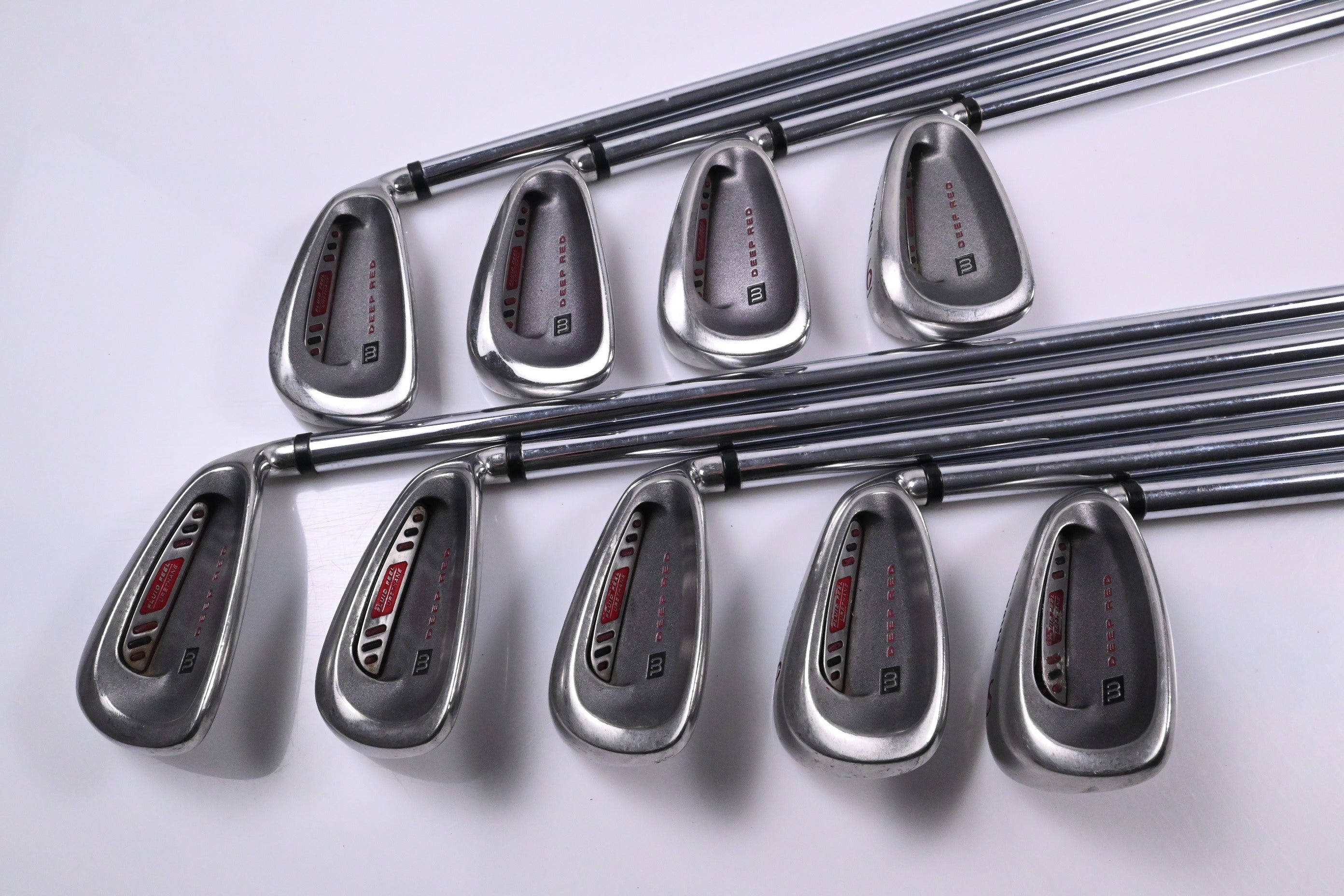 Wilson Deep Red Irons / 3-PW+SW / Regular Flex Fat Wilson Shafts