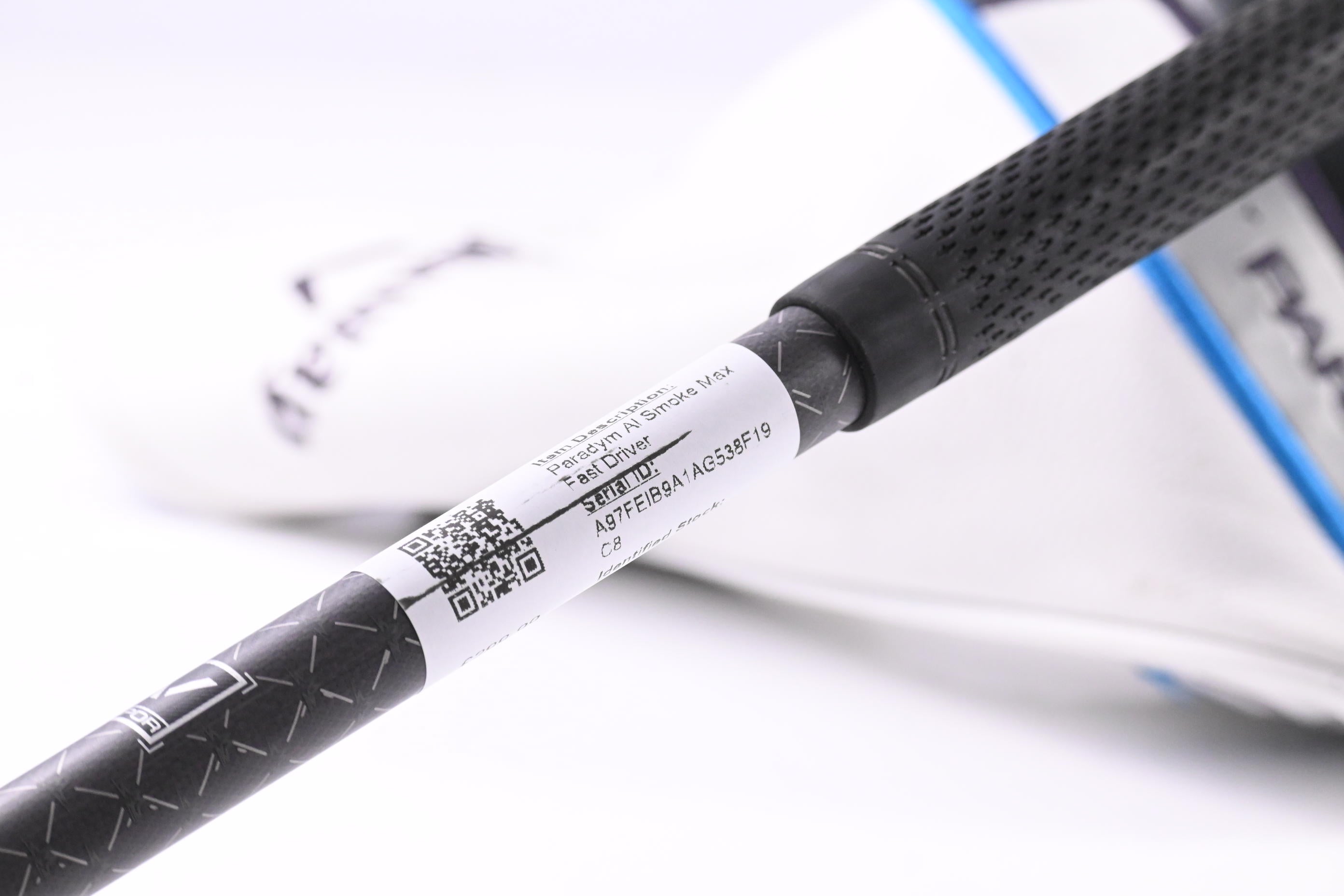 Callaway Paradym Ai Smoke Max Driver / 9 Degree / Stiff Flex Tensei AV Blue 65