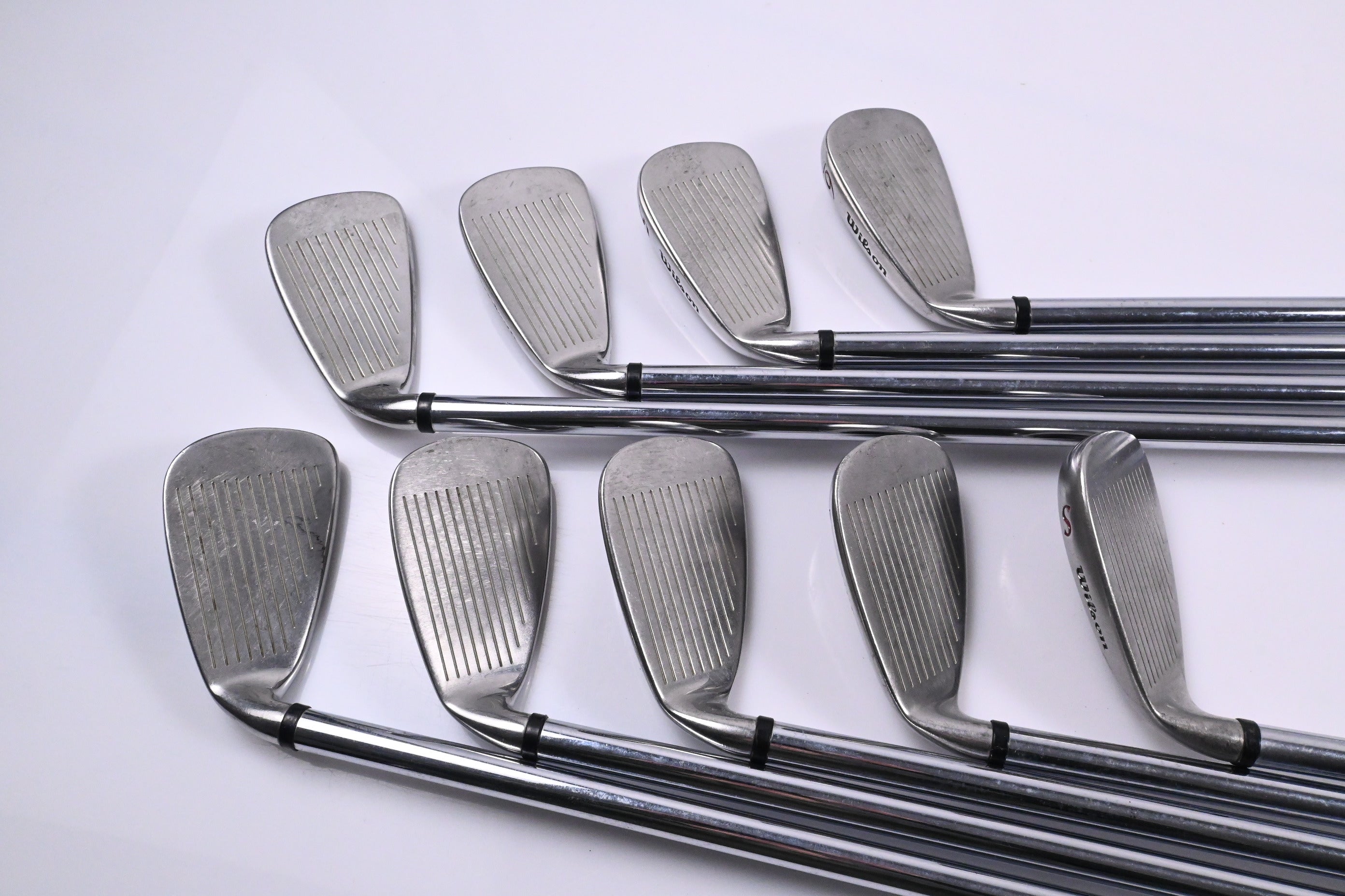 Wilson Deep Red Irons / 3-PW+SW / Regular Flex Fat Wilson Shafts