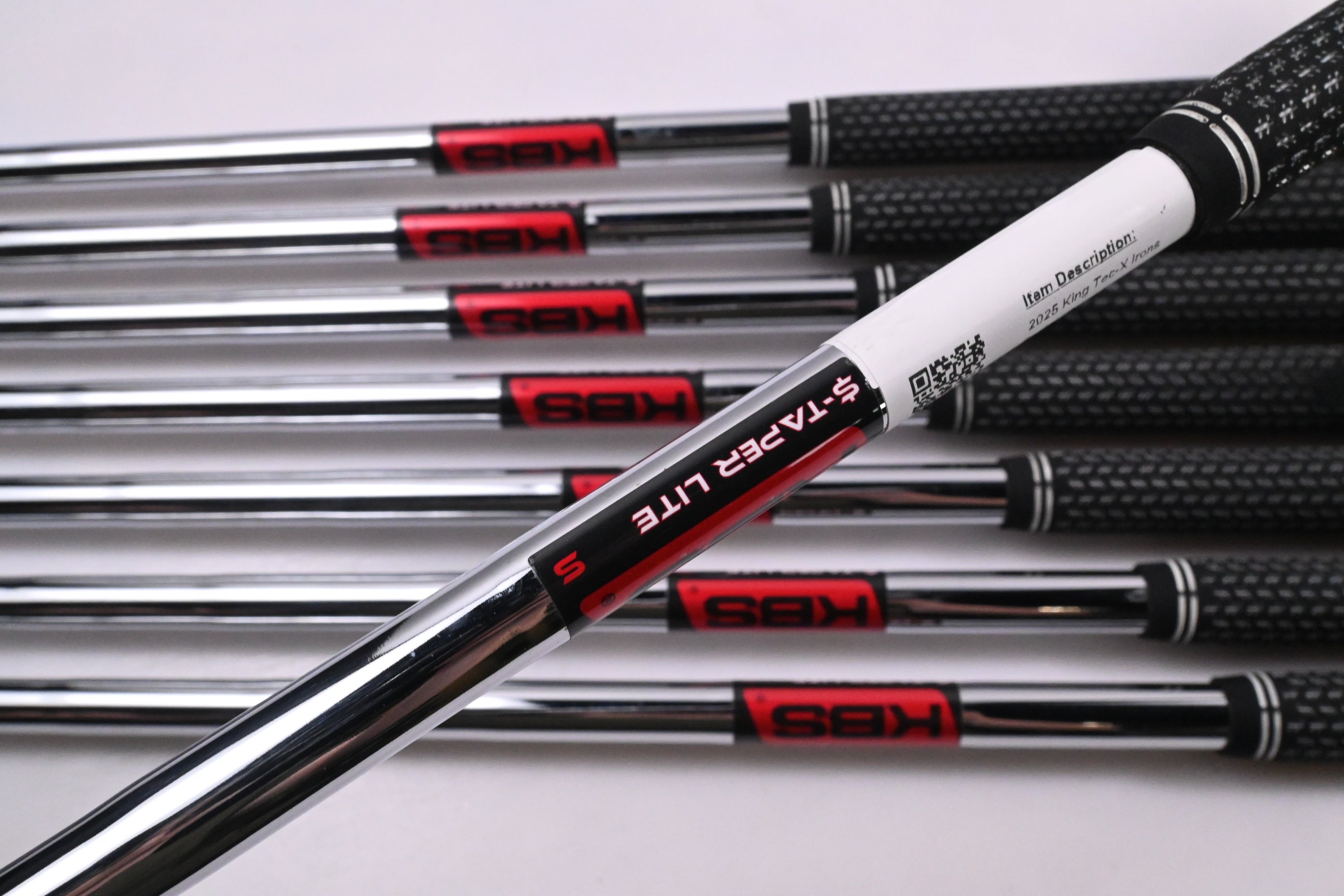 Cobra 2025 King Tec-X Irons / 4-PW+GW / Stiff Flex KBS $-Taper Lite Shafts