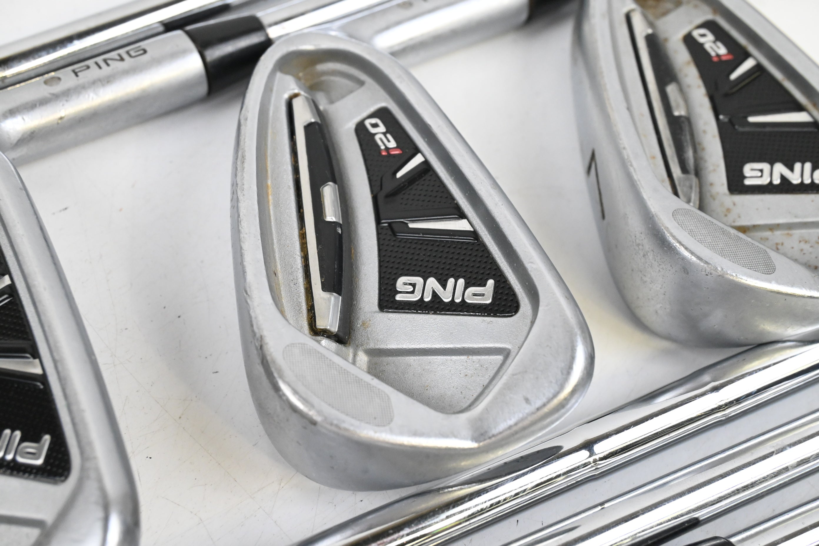 Ping i20 Irons / 4-PW+SW+LW / Silver Dot / Stiff Flex Ping CFS Shafts