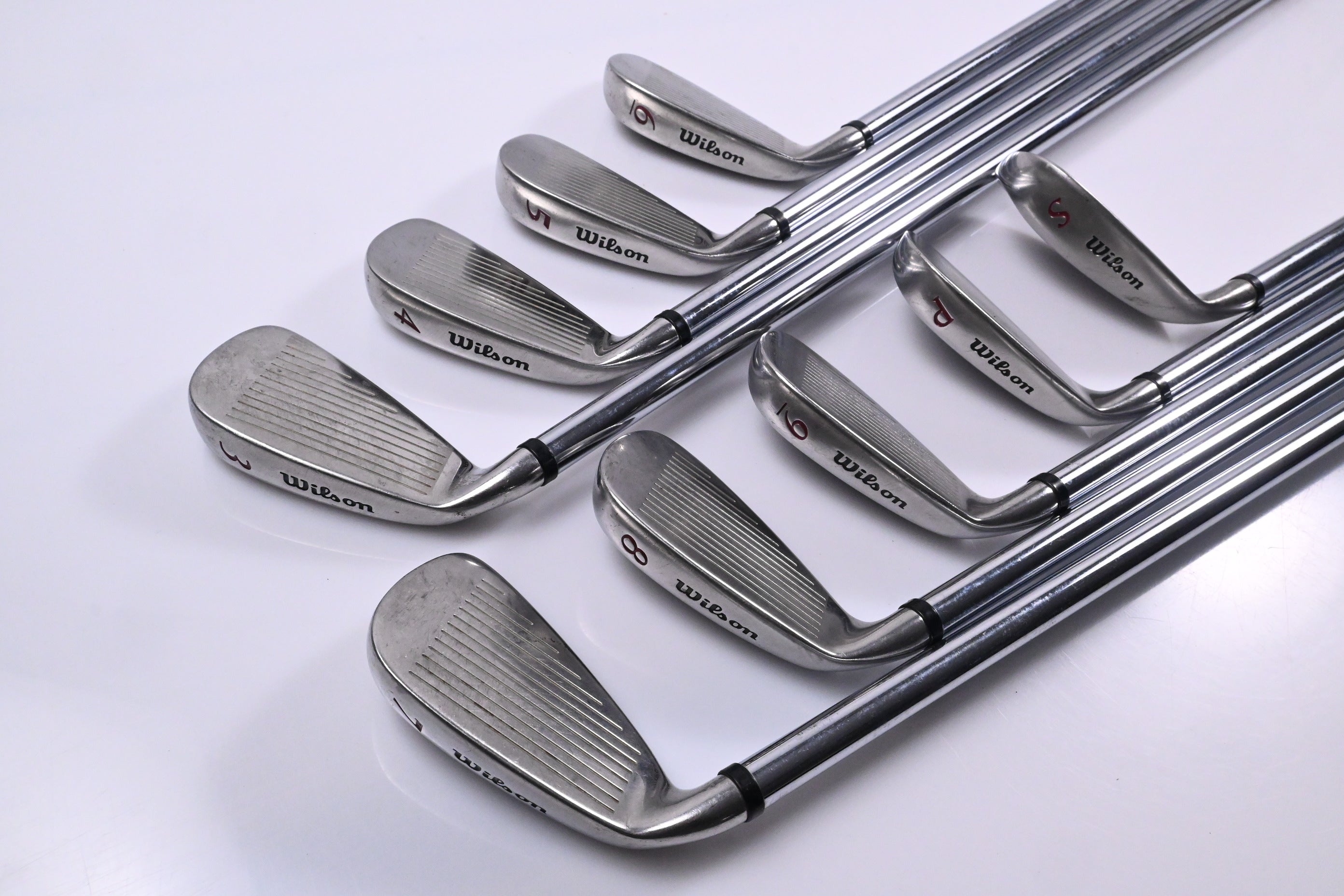 Wilson Deep Red Irons / 3-PW+SW / Regular Flex Fat Wilson Shafts