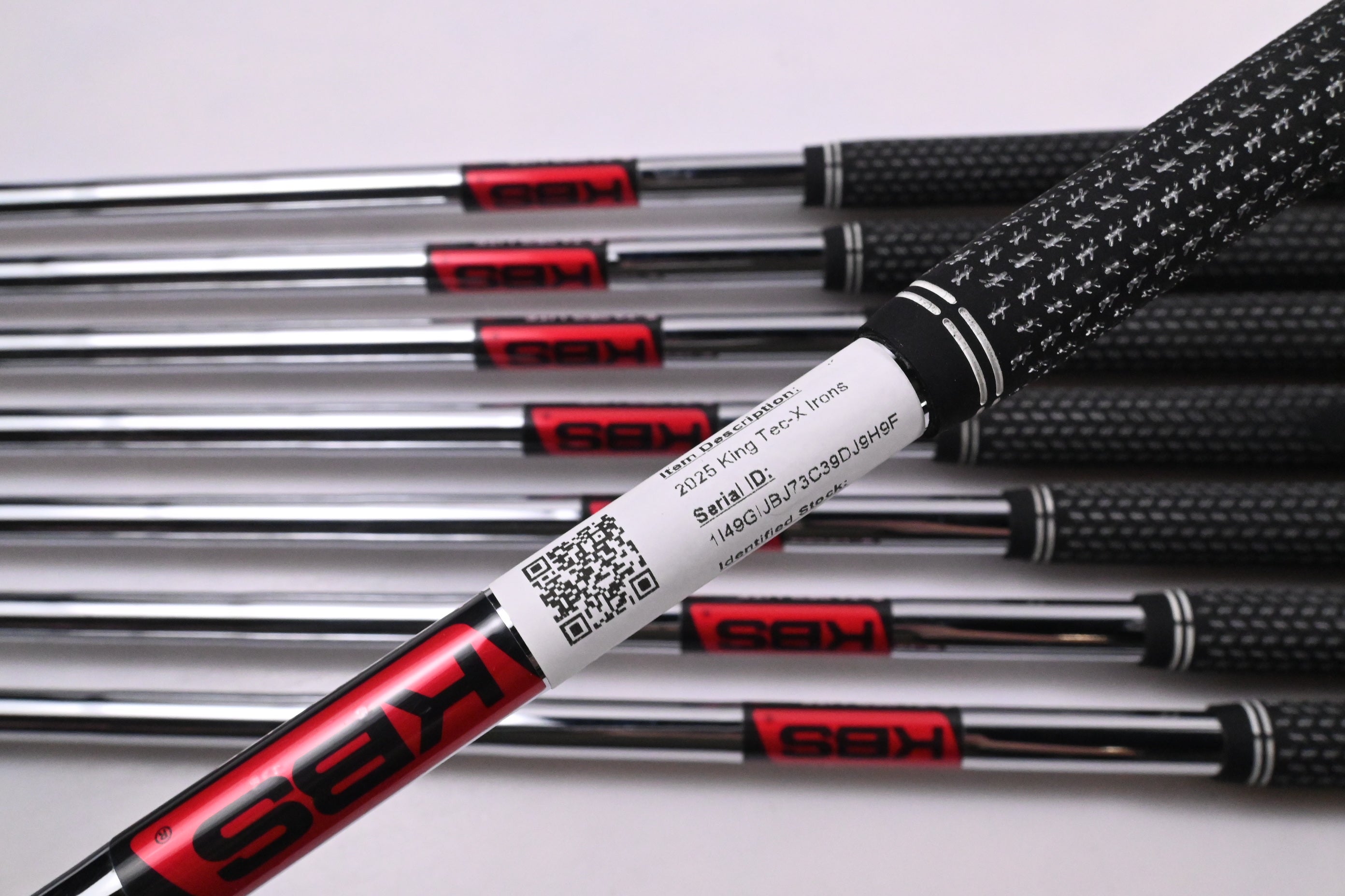 Cobra 2025 King Tec-X Irons / 4-PW+GW / Stiff Flex KBS $-Taper Lite Shafts