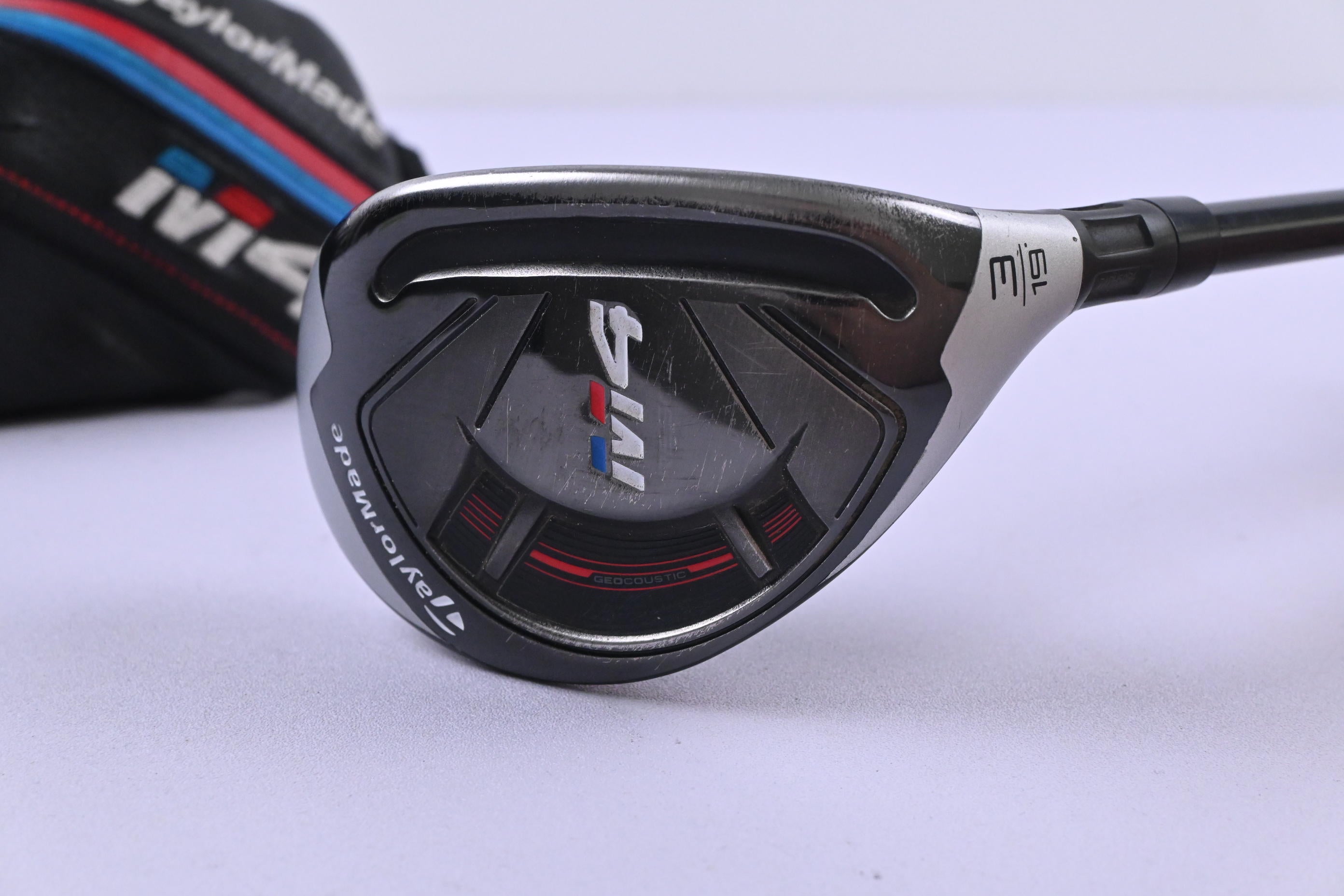 Taylormade M4 #3 Hybrid / 19 Degree / Stiff Flex Fujikura Atmos Red 7 Shaft