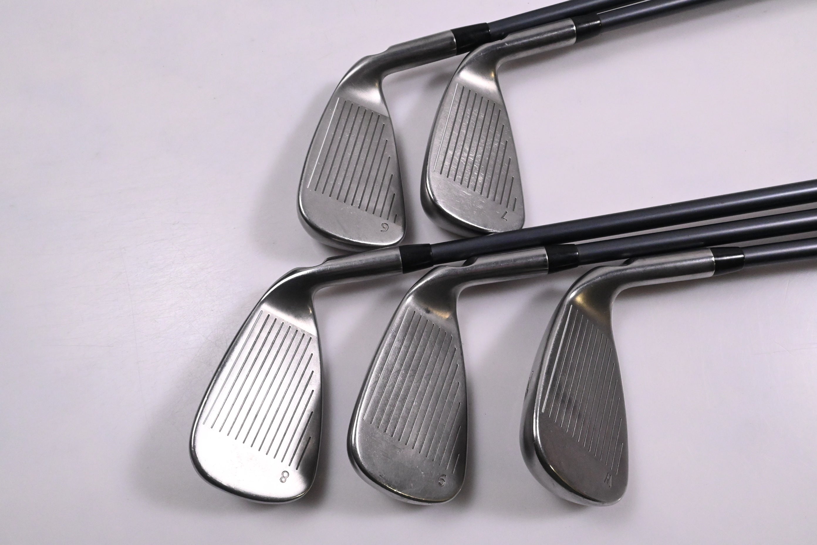 Left Hand Ping G Series Irons / 6-PW / Red Dot / Senior Flex Ping CFS 65 Shafts