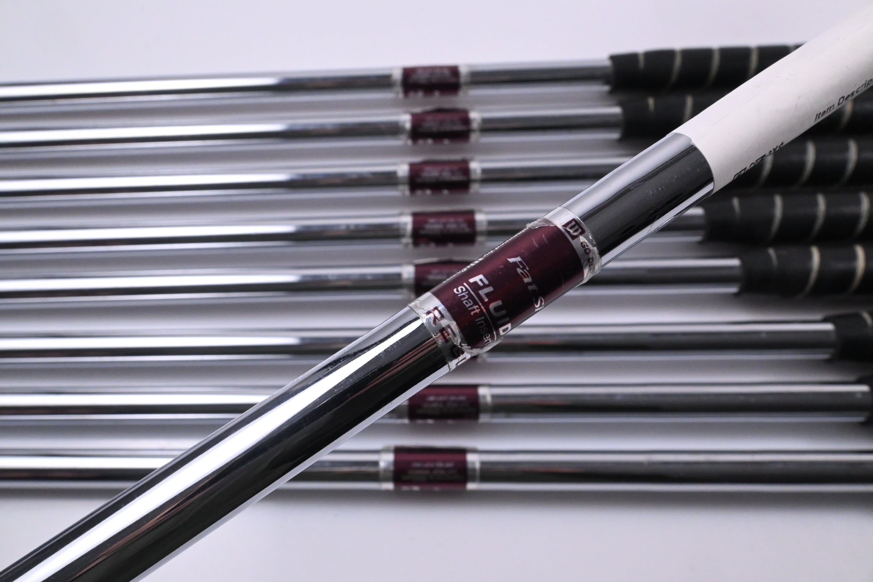 Wilson Deep Red Irons / 3-PW+SW / Regular Flex Fat Wilson Shafts