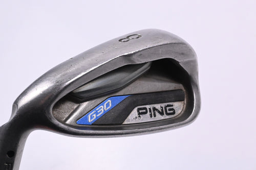 Left Hand Ping G30 #8 Iron / Black Dot / Regular Flex Ping CFS Distance Shaft
