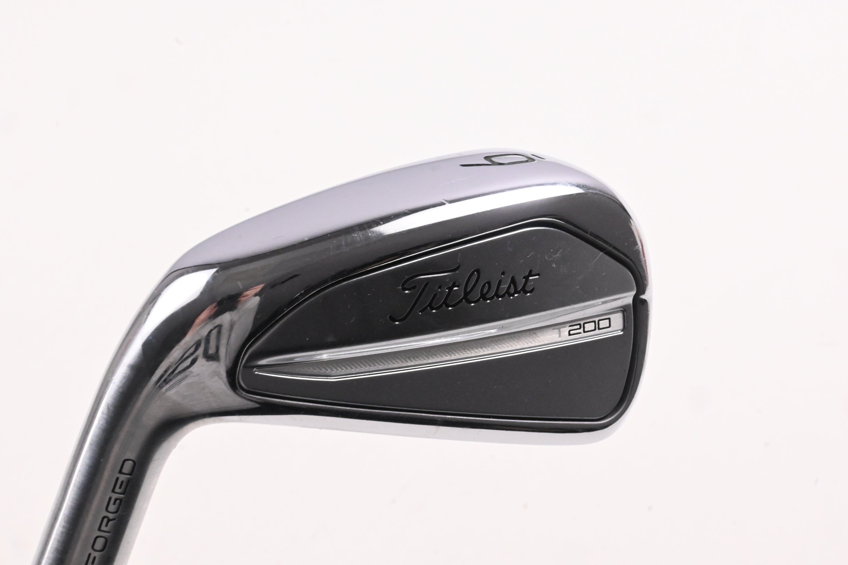 Left Hand Titleist T200 2023 #6 Iron / Stiff Flex AMT Black S300 Shaft