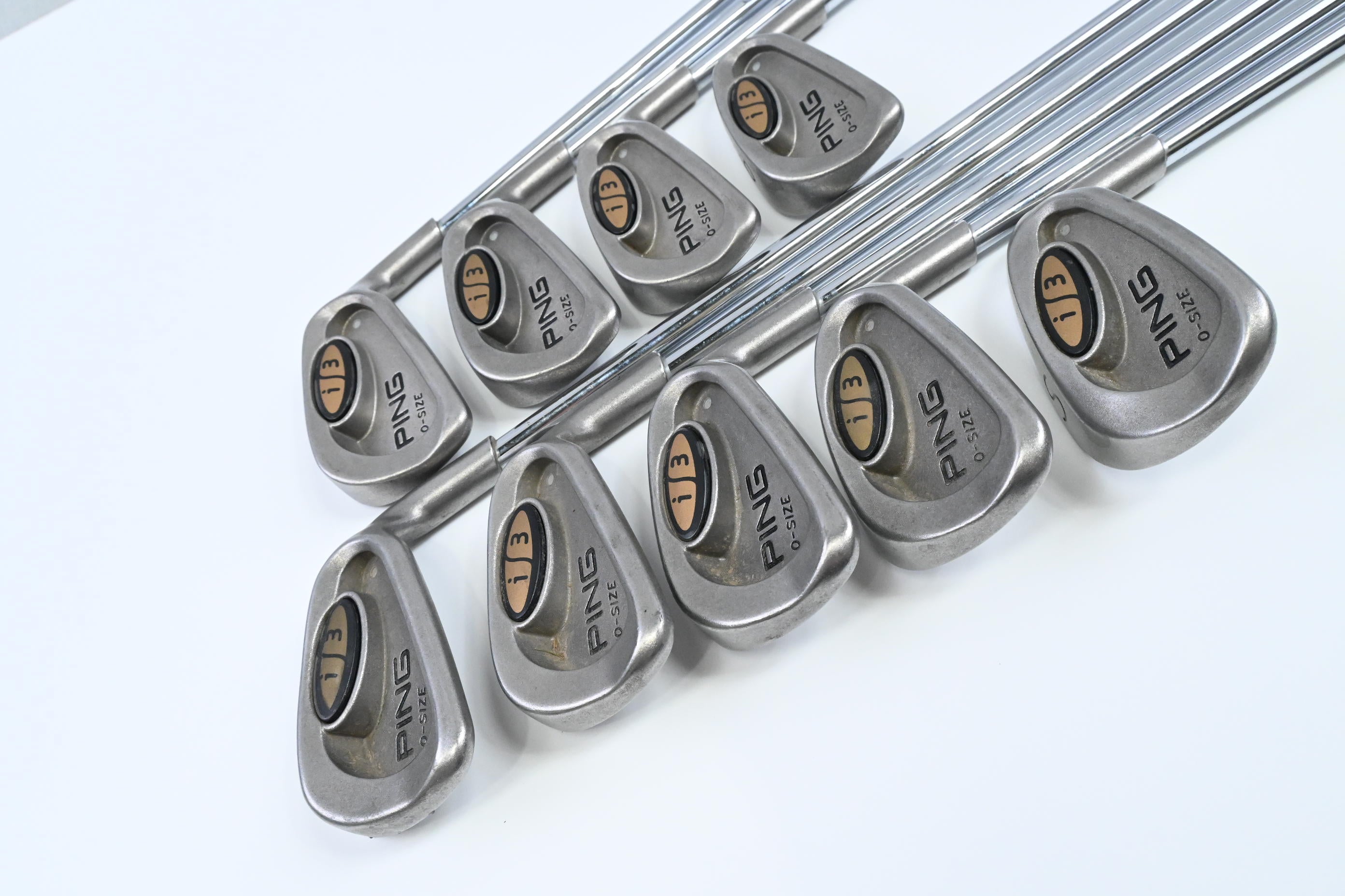 Ping i3 O-Size Irons / 3-PW+SW / Silver Dot / Regular Flex Ping JZ Cushin Shafts