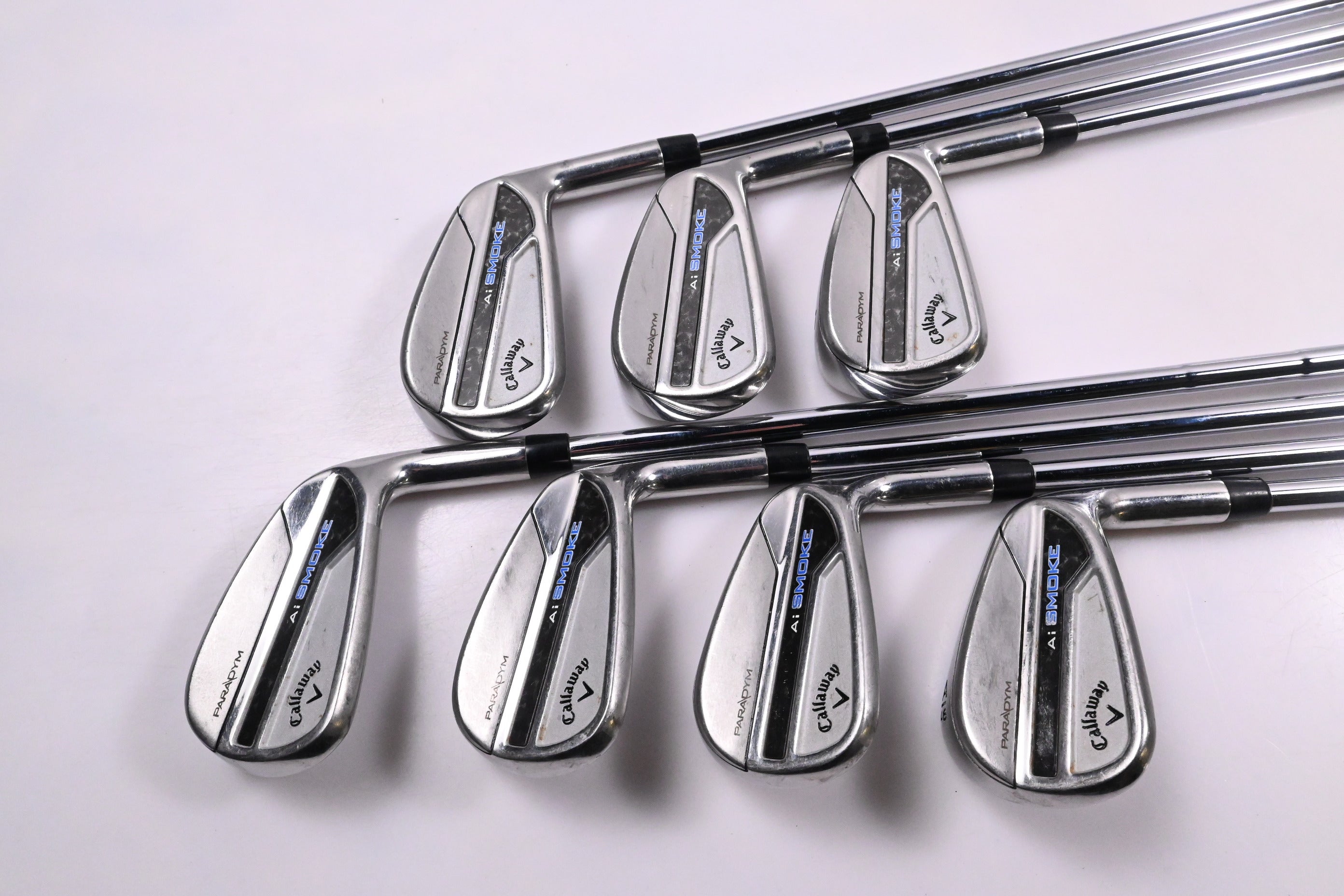 Callaway Paradym Ai Smoke Irons / 5-PW+GW / Stiff Flex Elevate MPH 95 Shafts