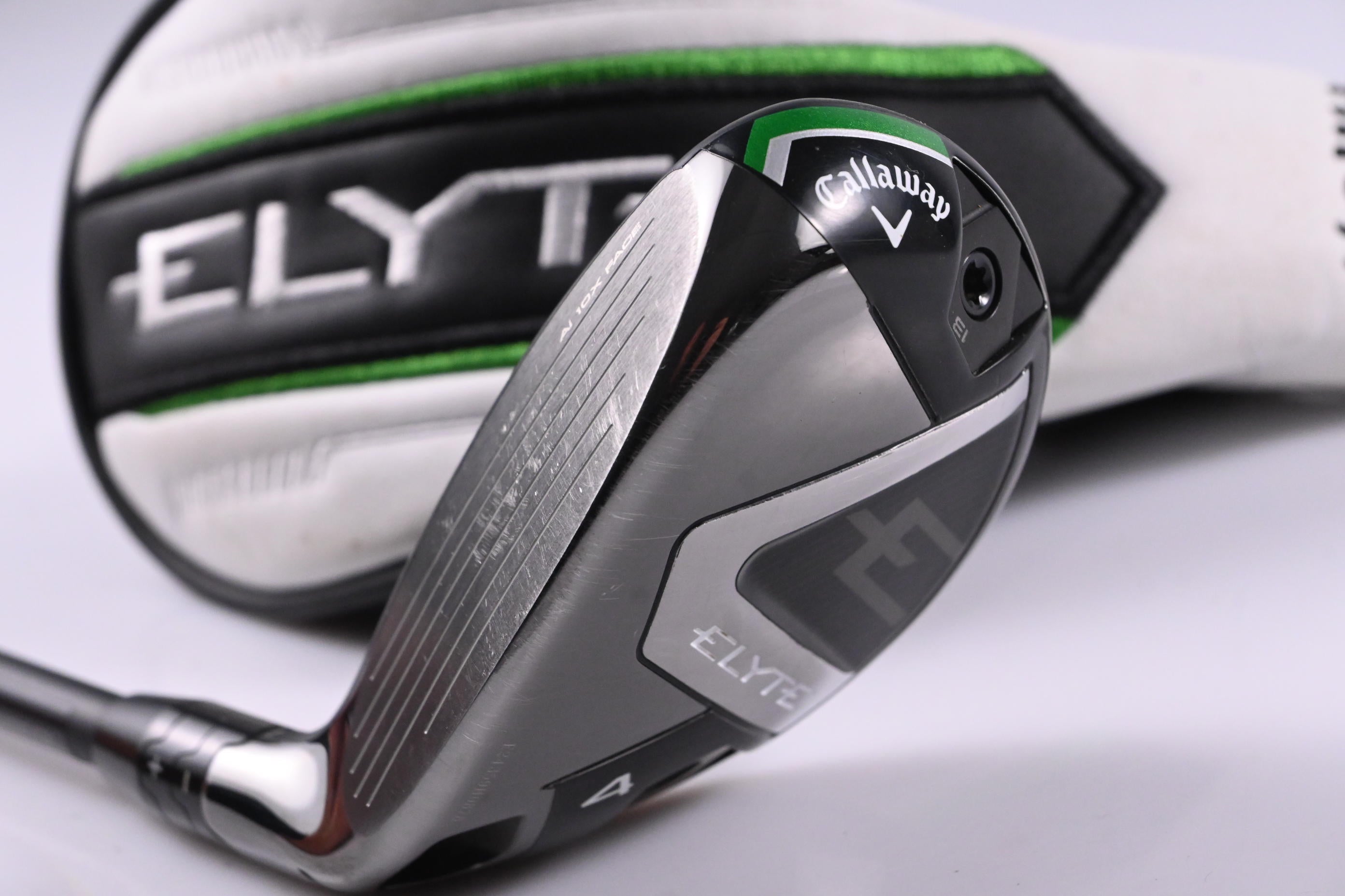 Left Hand Callaway Elyte X #4 Hybrid / 22 Degree / Senior Flex Vanquish 5 Shaft