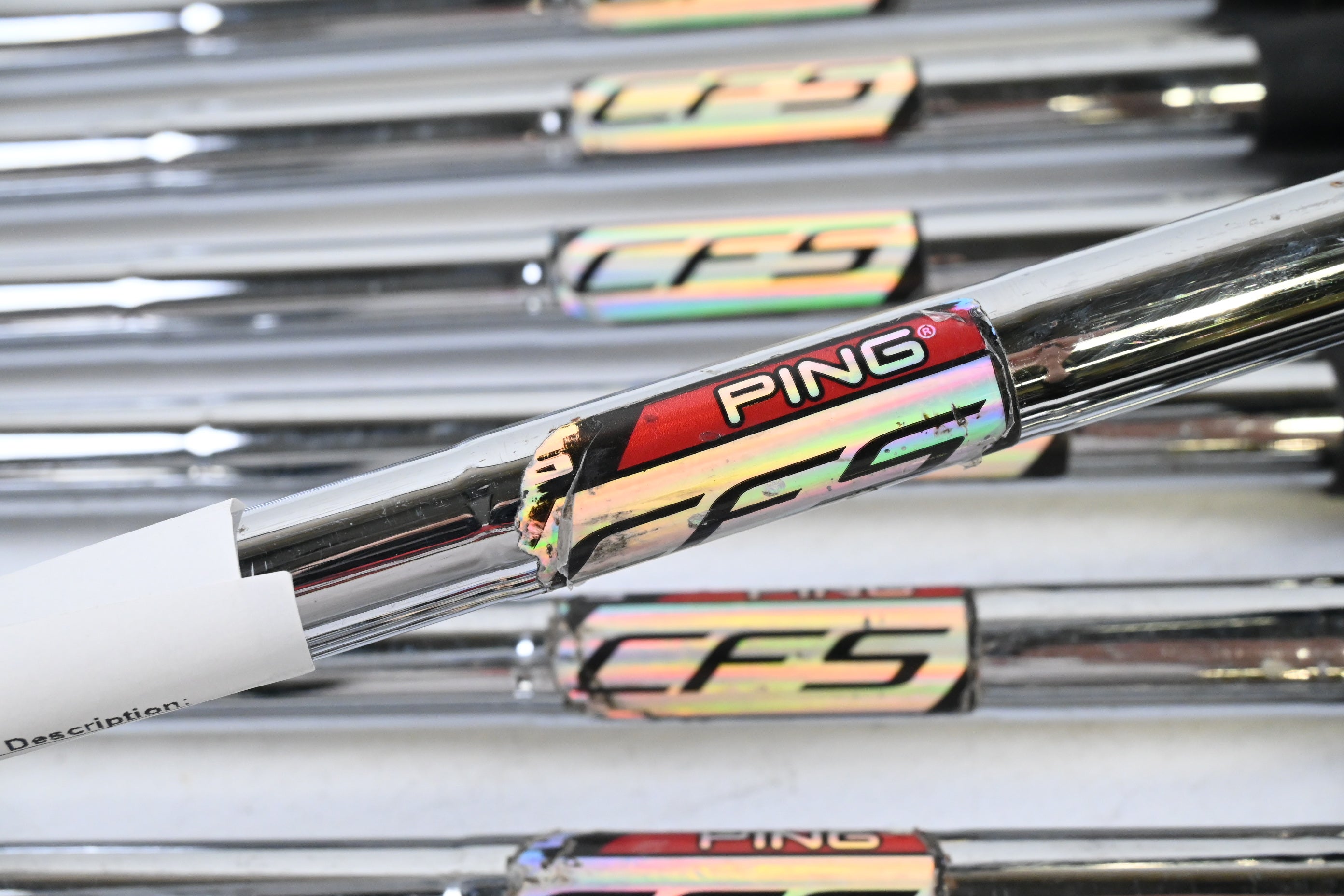 Ping i20 Irons / 4-PW+SW+LW / Silver Dot / Stiff Flex Ping CFS Shafts