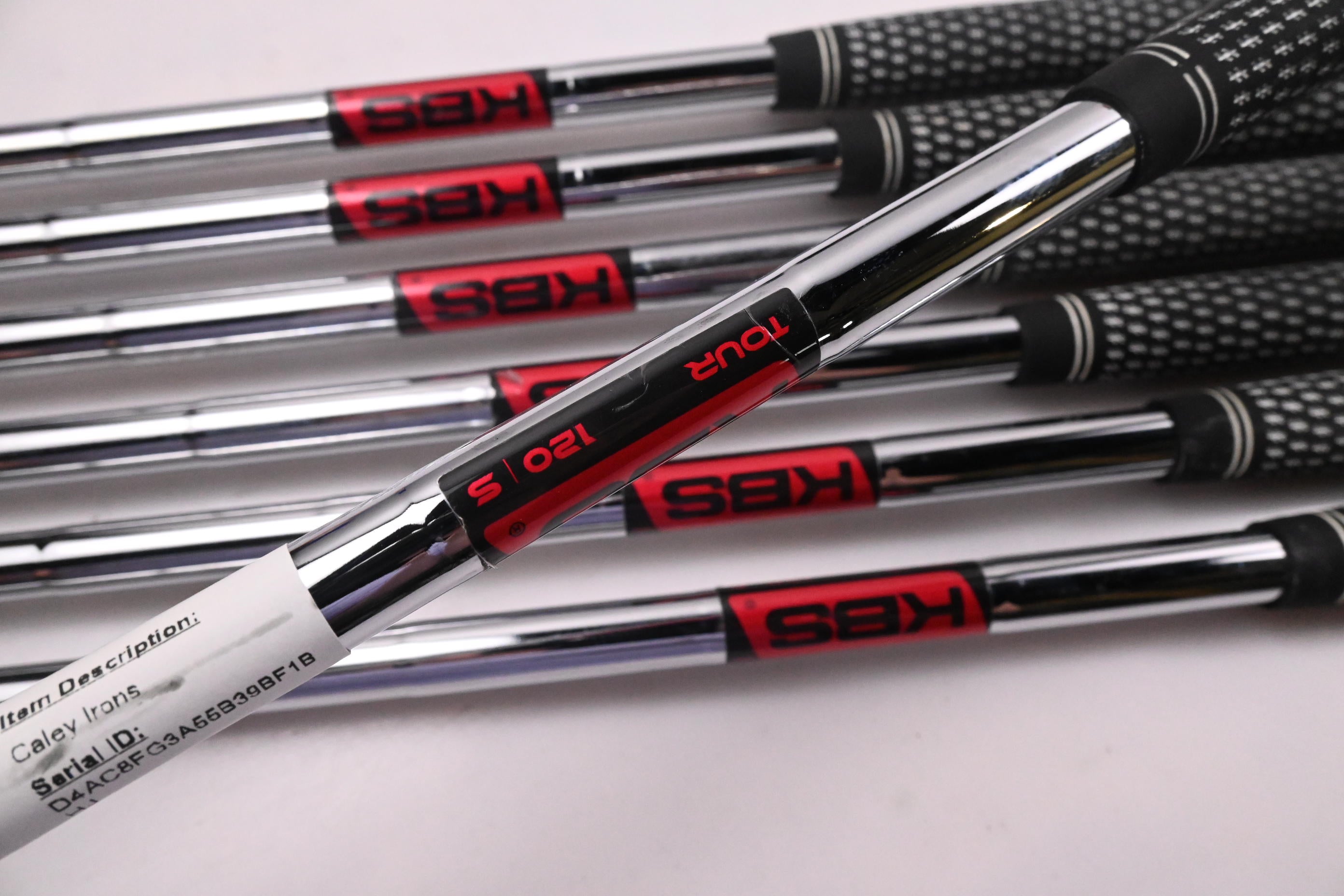 Caley 01T Irons / 4-PW / Stiff Flex KBS Tour 120 Shafts