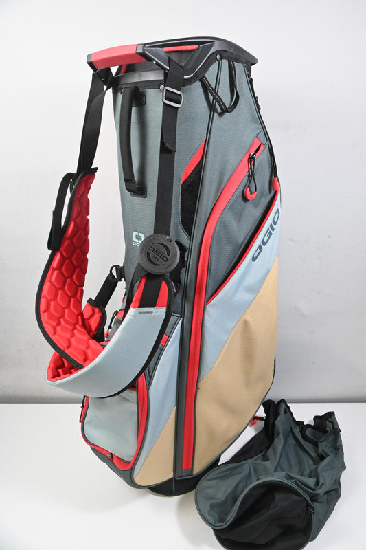 Ogio Fuse Stand Bag / 4-Way Divider / Grey, Beige & Red