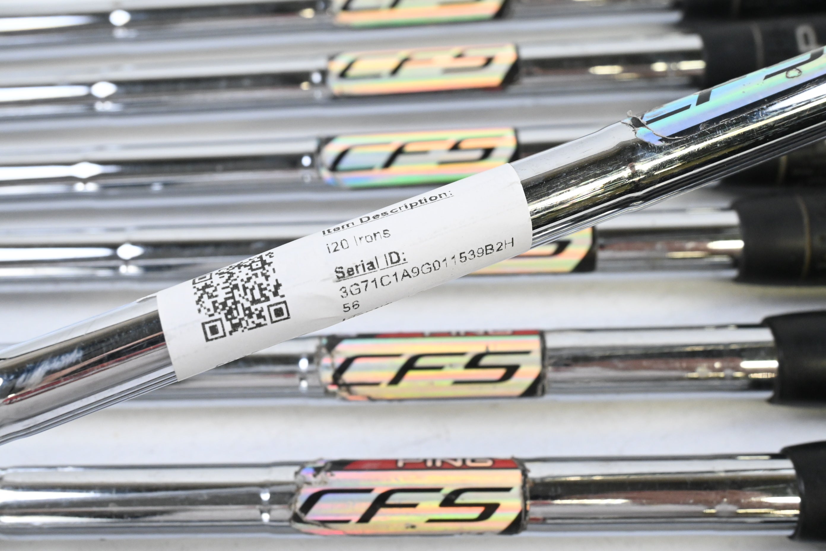 Ping i20 Irons / 4-PW+SW+LW / Silver Dot / Stiff Flex Ping CFS Shafts