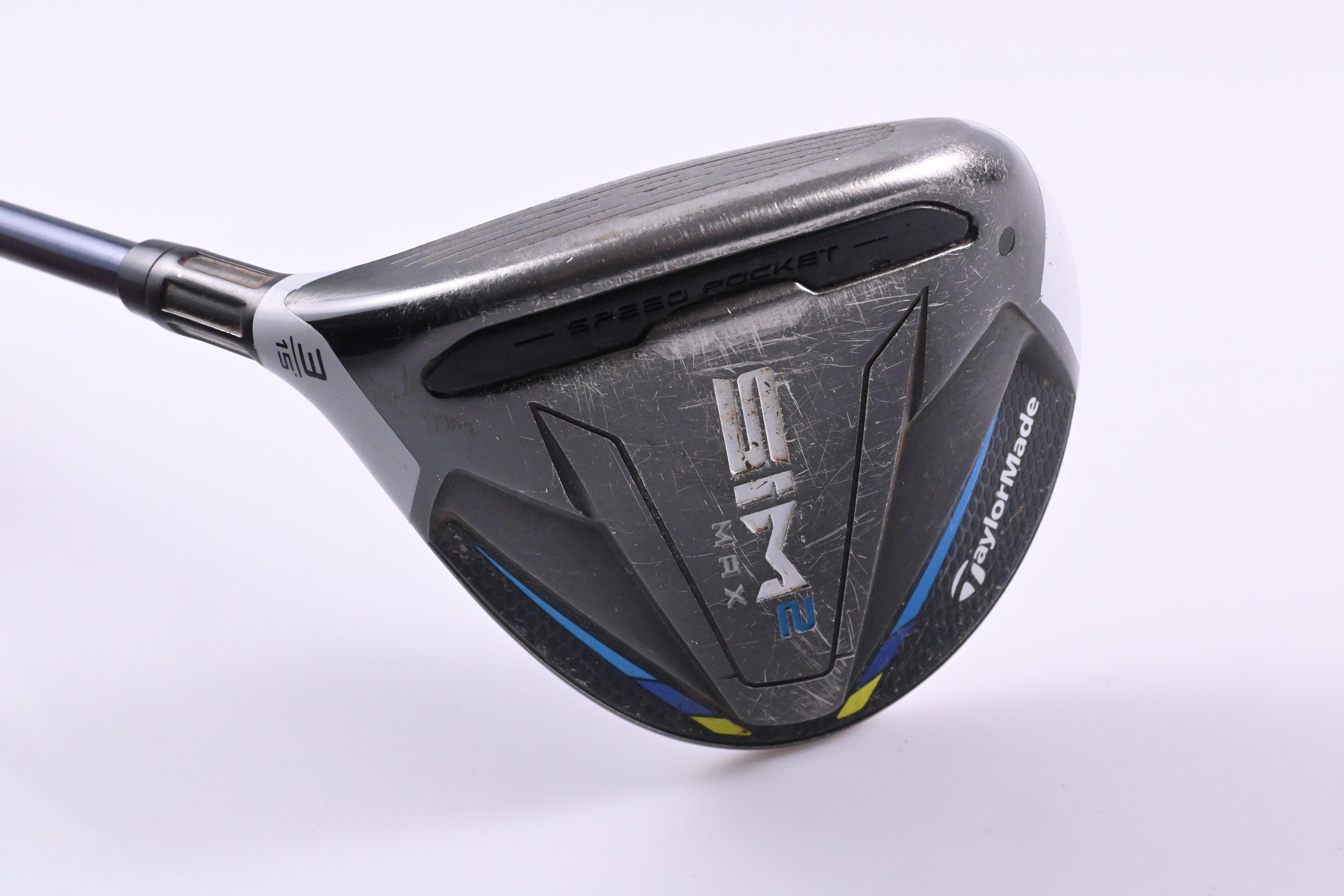 Left Hand Taylormade SIM2 Max #3 Wood / 15 Degree / Regular Flex Ventus Blue 5
