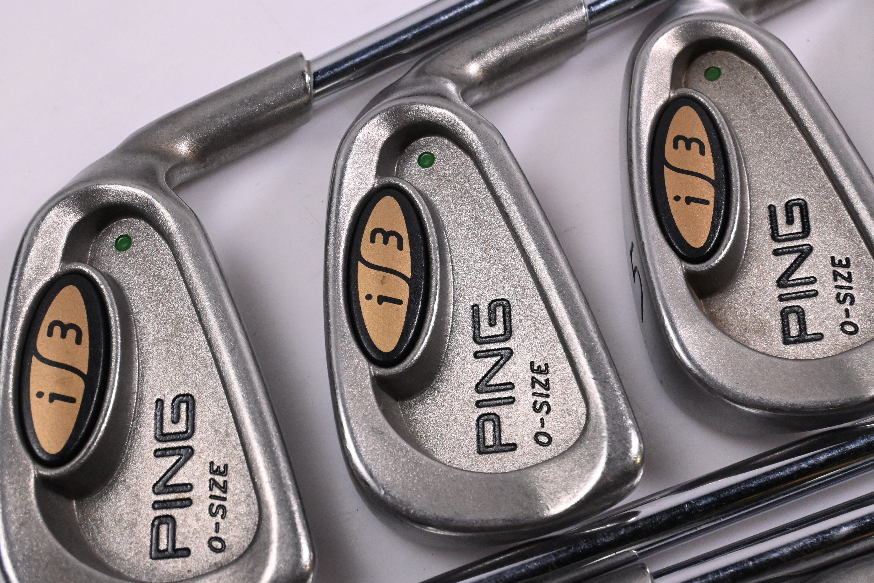 Ping i3 O-Size Irons / 3-PW+SW / Green Dot / Regular Flex Ping Cushin Shafts