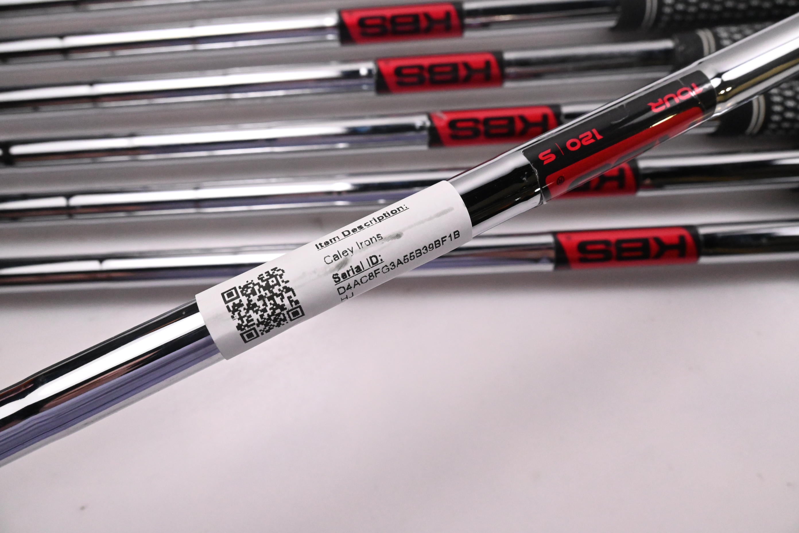 Caley 01T Irons / 4-PW / Stiff Flex KBS Tour 120 Shafts