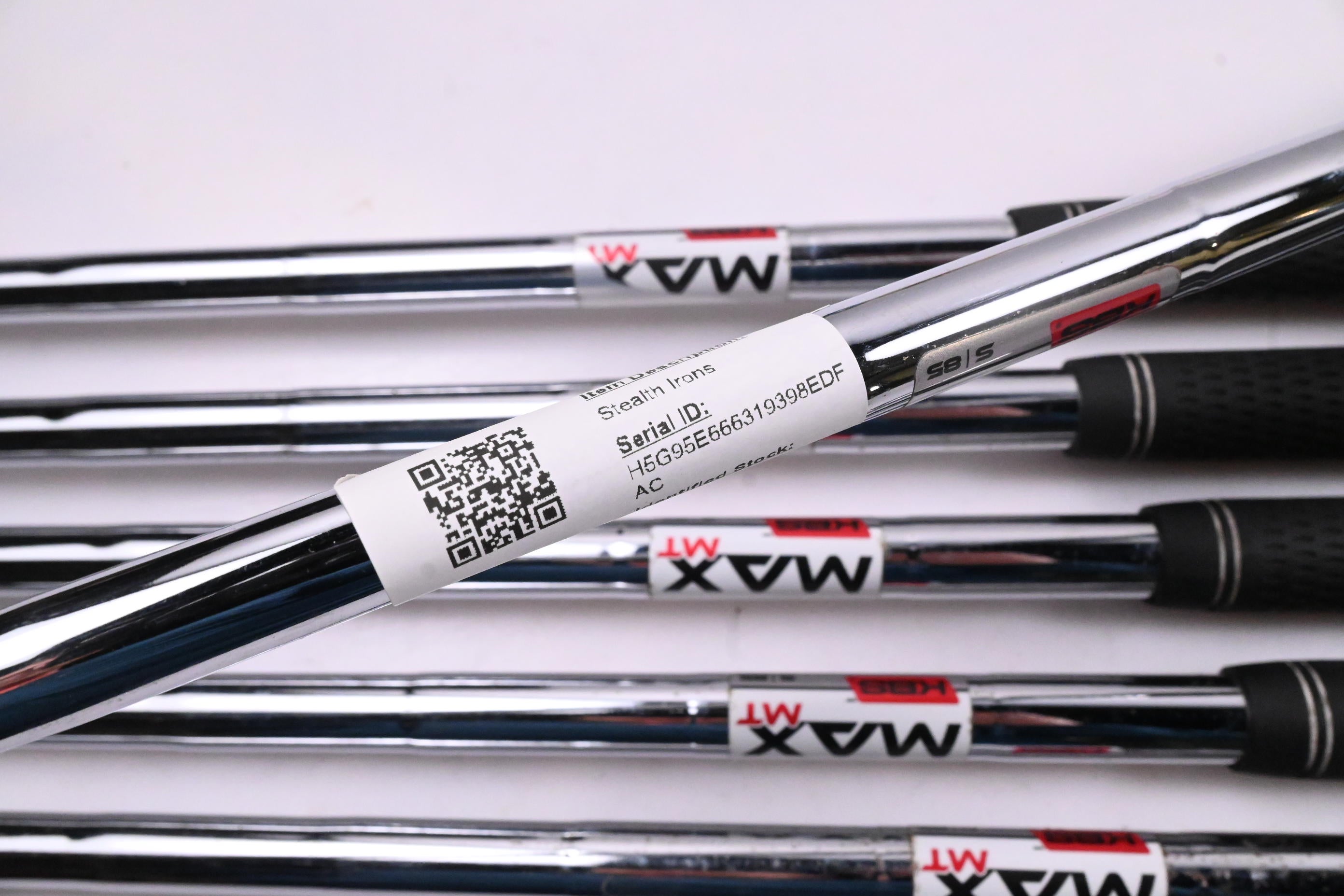 Taylormade Stealth Irons / 5-PW / Stiff Flex KBS MAX MT 85 Shafts
