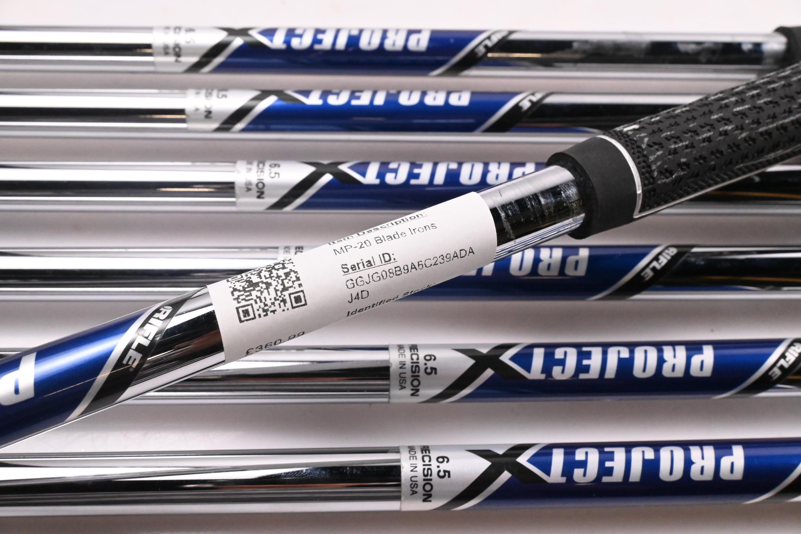 Left Hand Mizuno MP-20 Blade Irons / 4-PW / X-Flex Project X Shafts