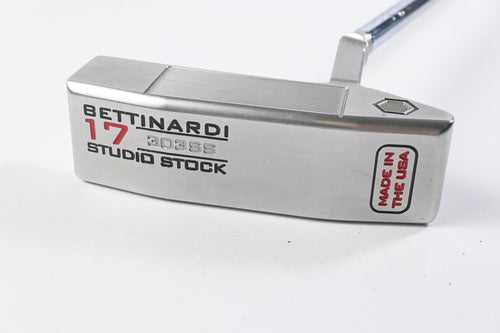 Bettinardi Studio Stock 17 303SS 2021 Silver/Red Putter / 35 Inch