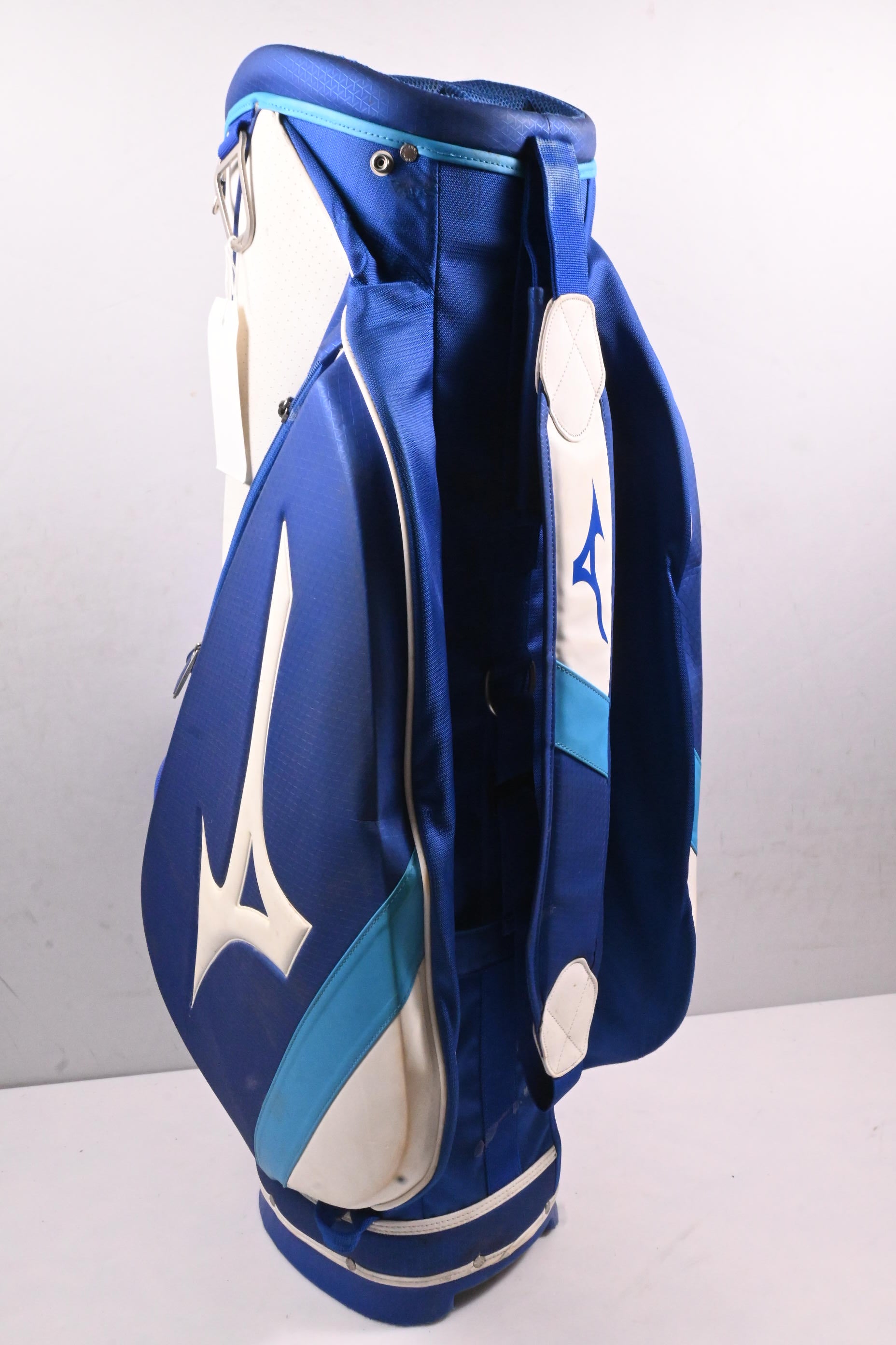 Mizuno Cart Bag / 5-Way Divider / White, Blue