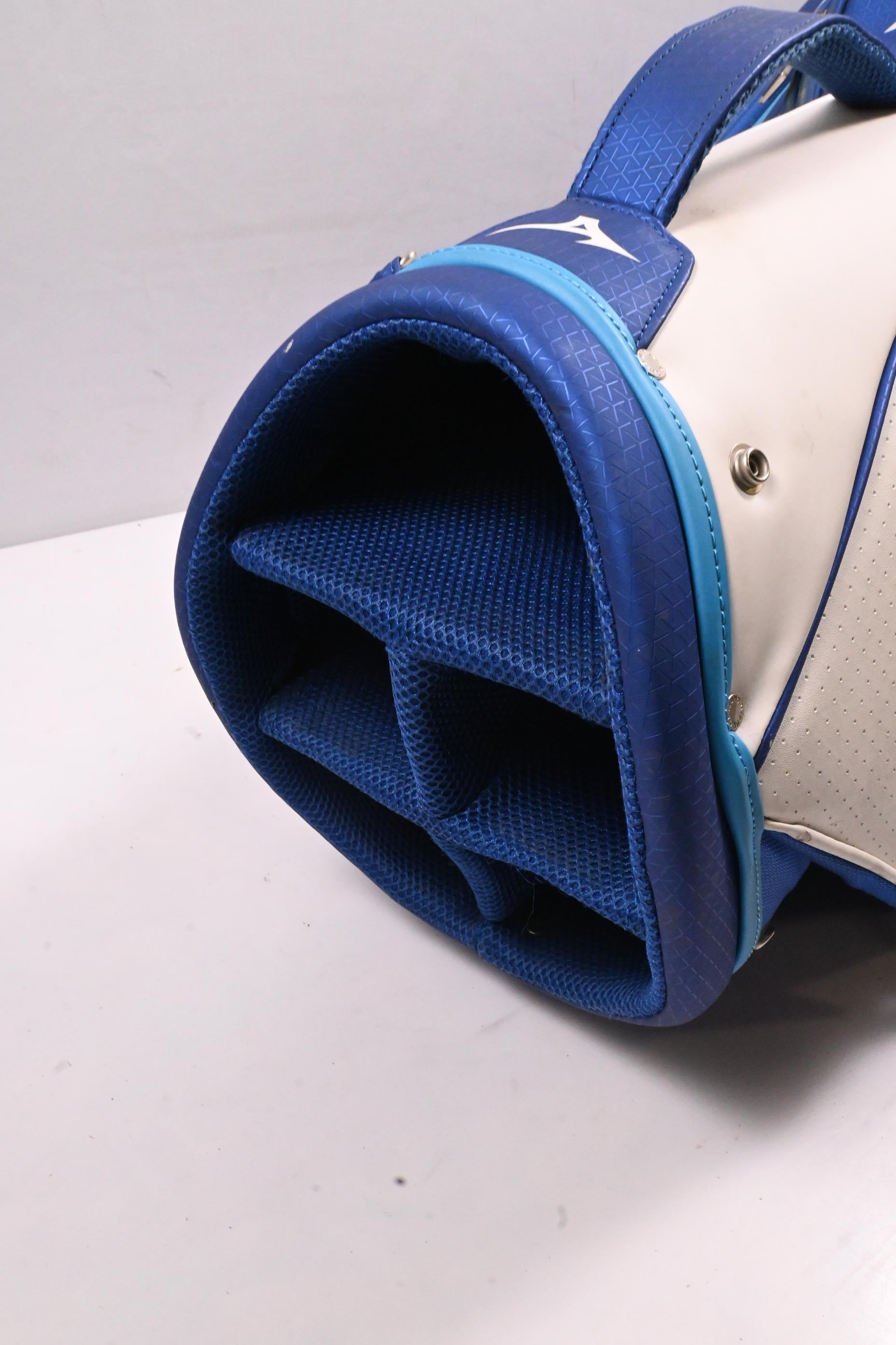 Mizuno Cart Bag / 5-Way Divider / White, Blue