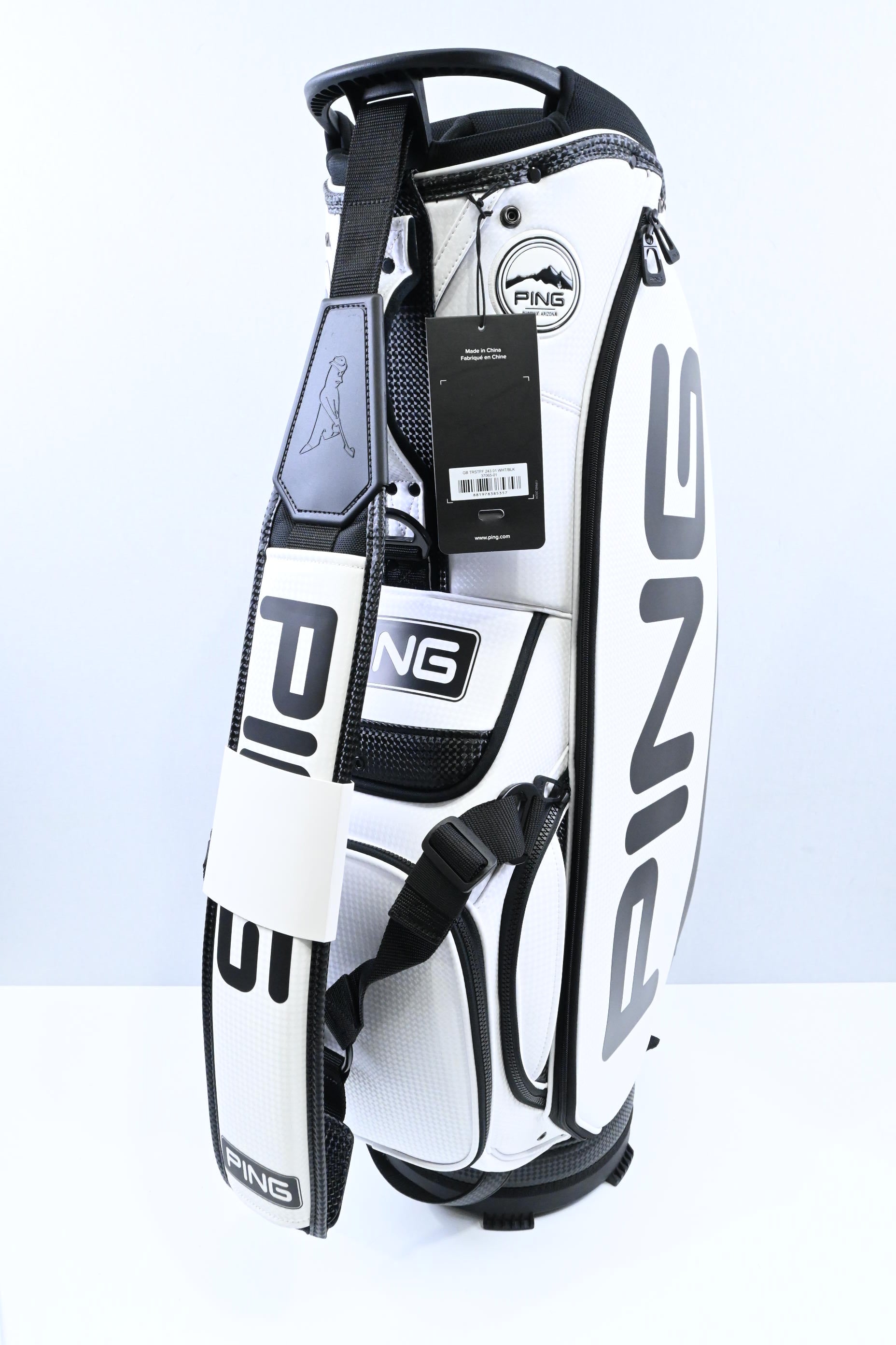 Ping Tour Staff Tour Bag / 6-Way / White, Black