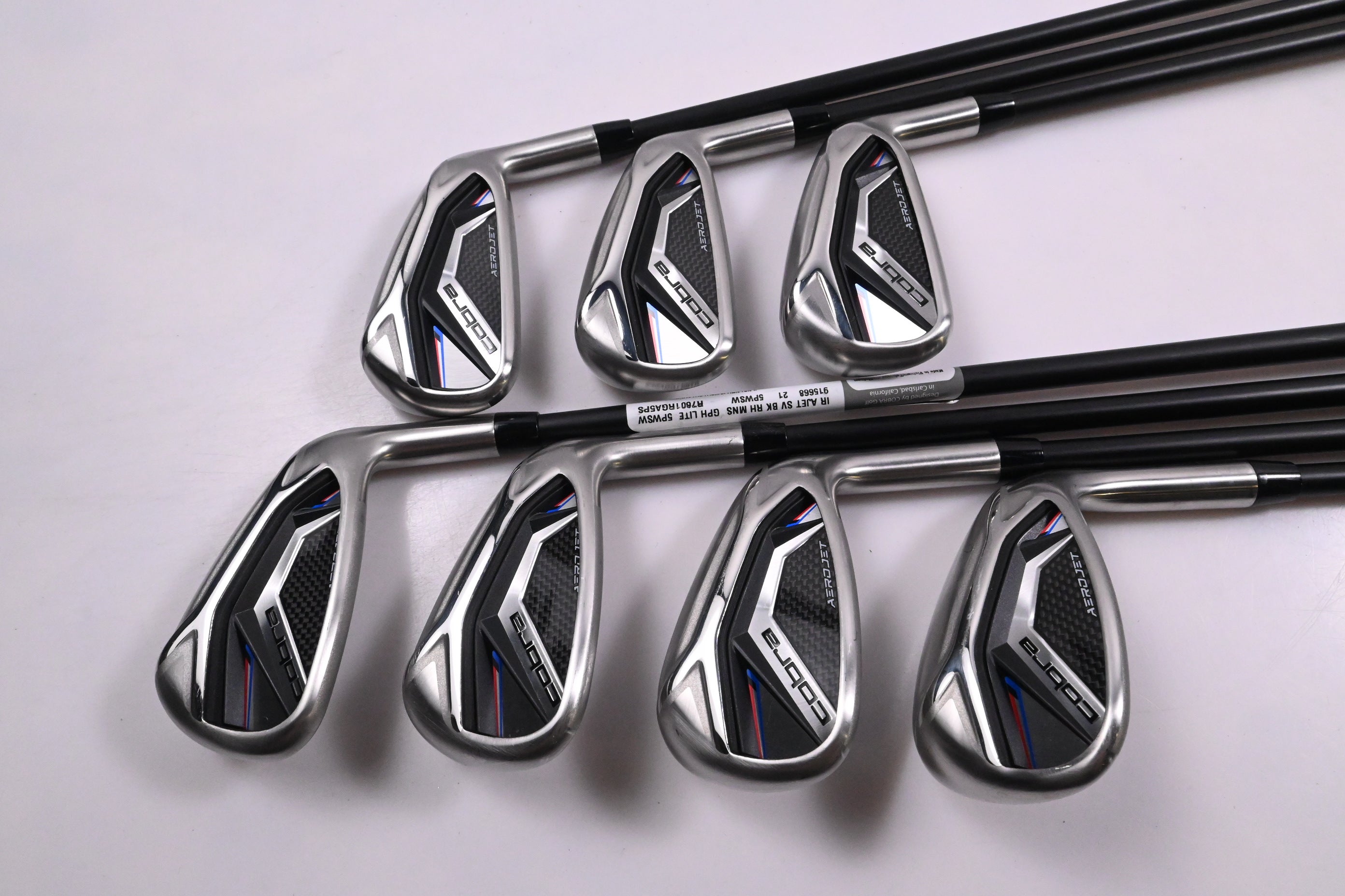 Cobra Aerojet Irons / 5-PW+SW / Senior Flex KBS PGi 65 Shafts
