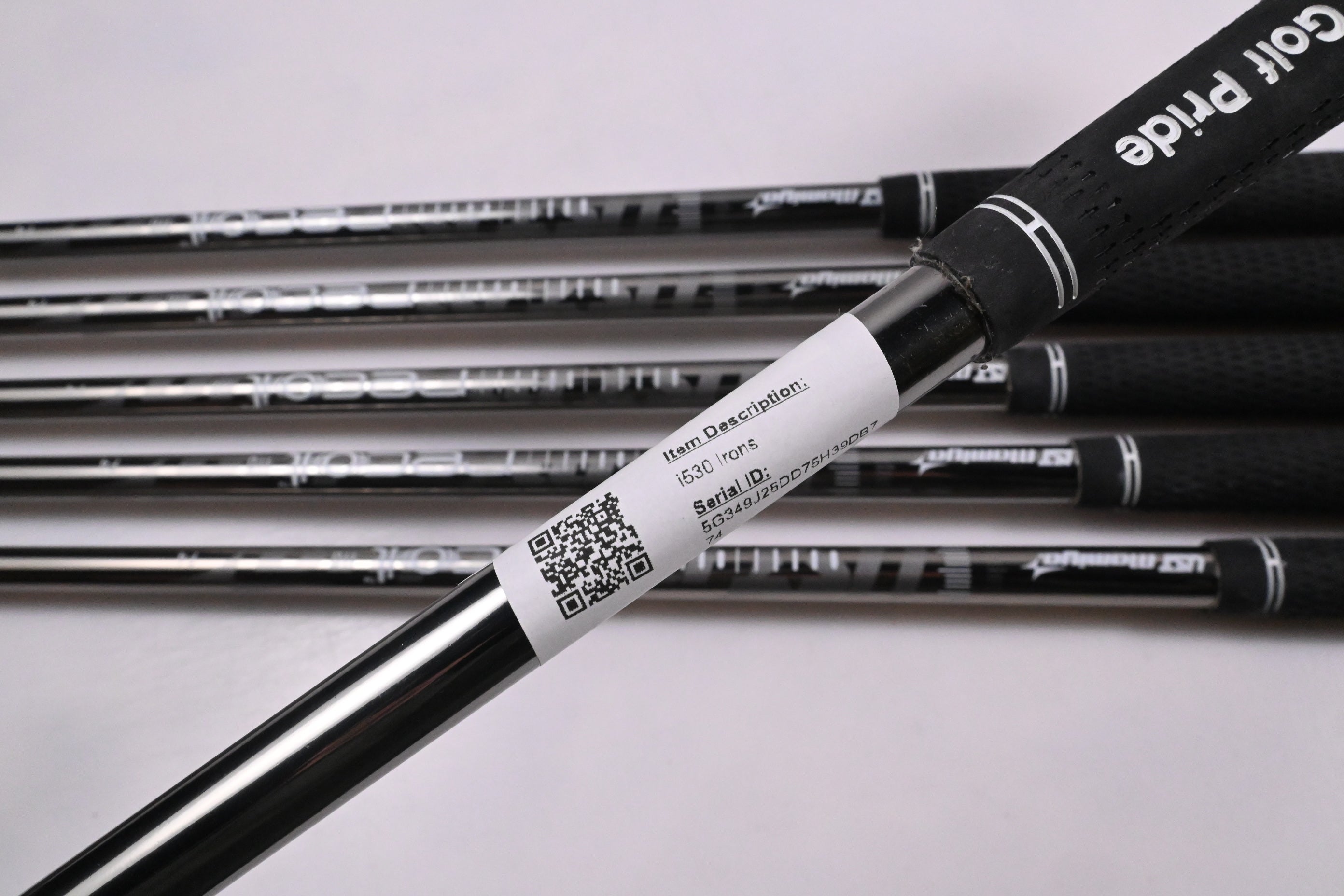 Ping i530 Irons / 5-PW / Orange Dot / Stiff Flex UST Mamiya Recoil 110 Shafts