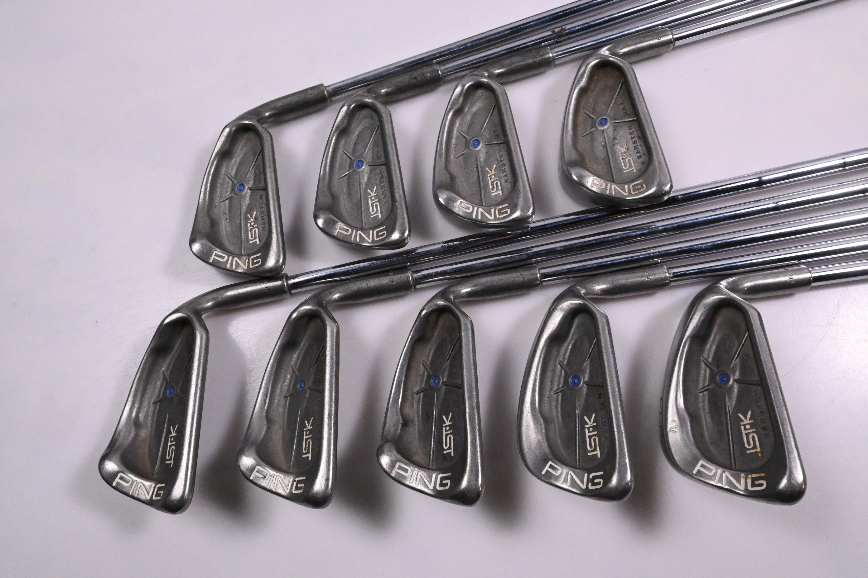 Ping ISI-K Irons / 3-PW+SW / Blue Dot / Stiff Flex Ping Cushin Steel Shafts