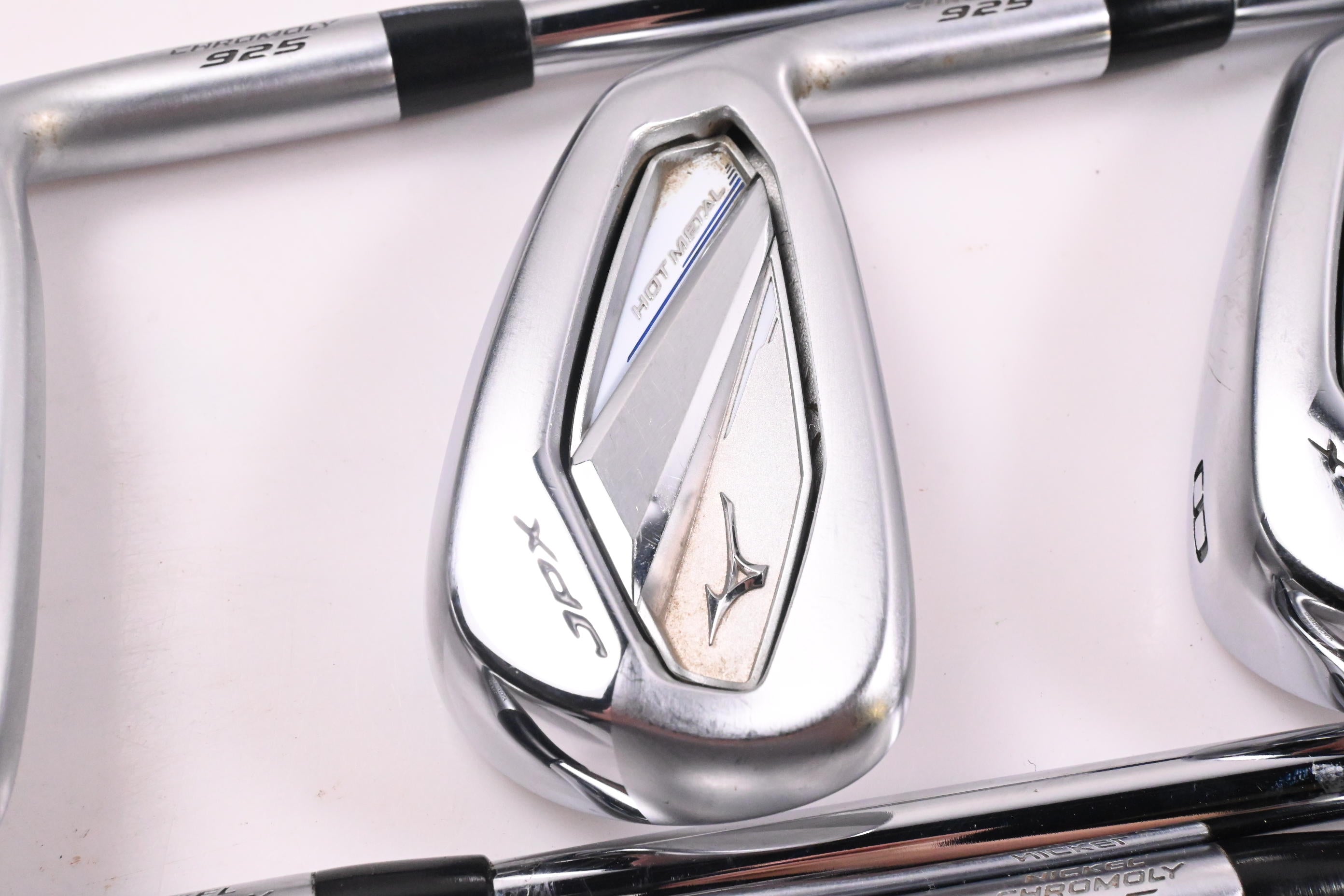 Mizuno JPX 925 Hot Metal Irons / 6-PW+GW / Stiff Flex Oban CT-100 Shafts